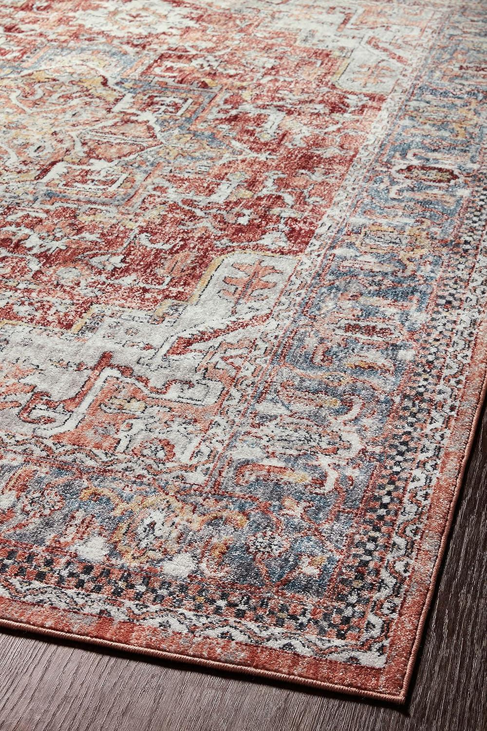 Loloi II Cassandra Collection CSN-01 Rust / Multi Oriental Area Rug 7'-10" x 10'