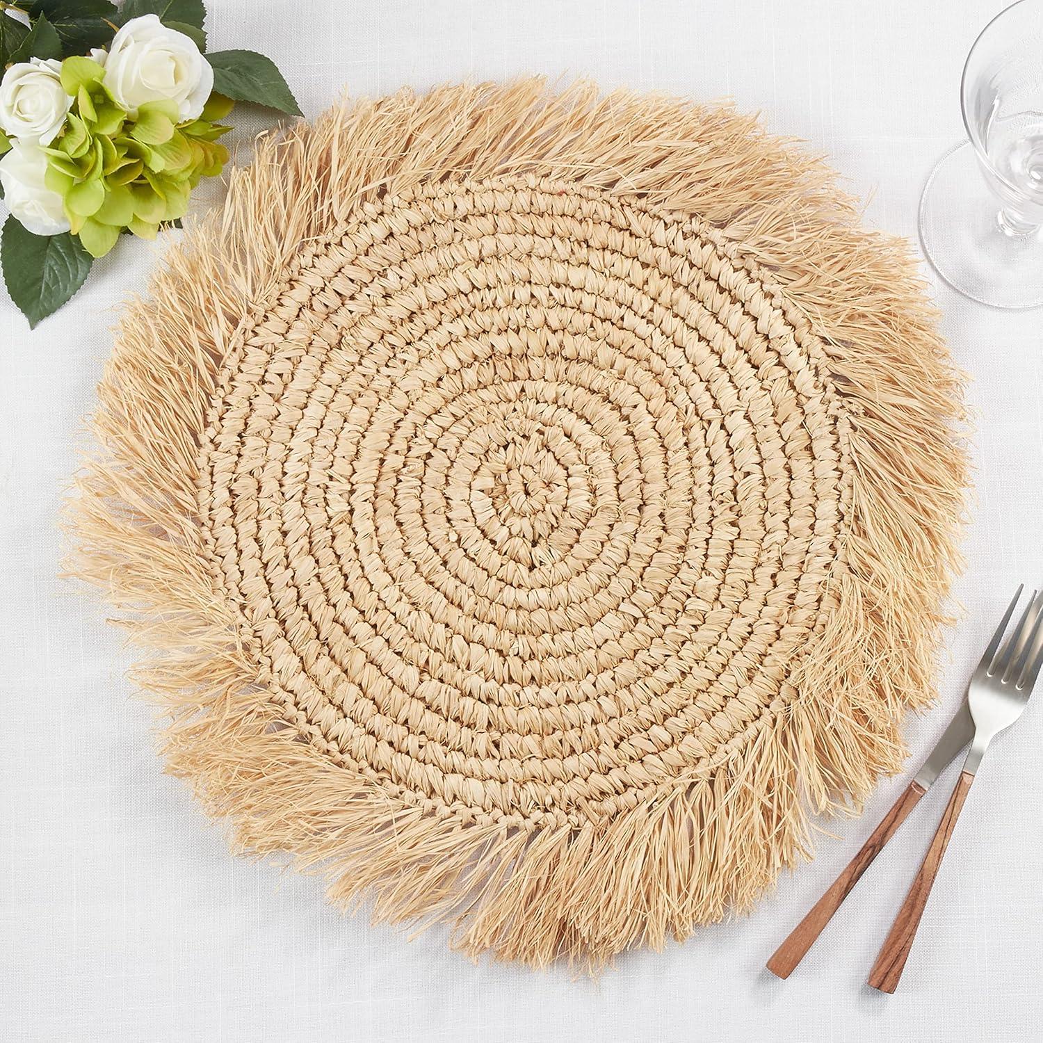 Raffia Placemats, Set of 4
