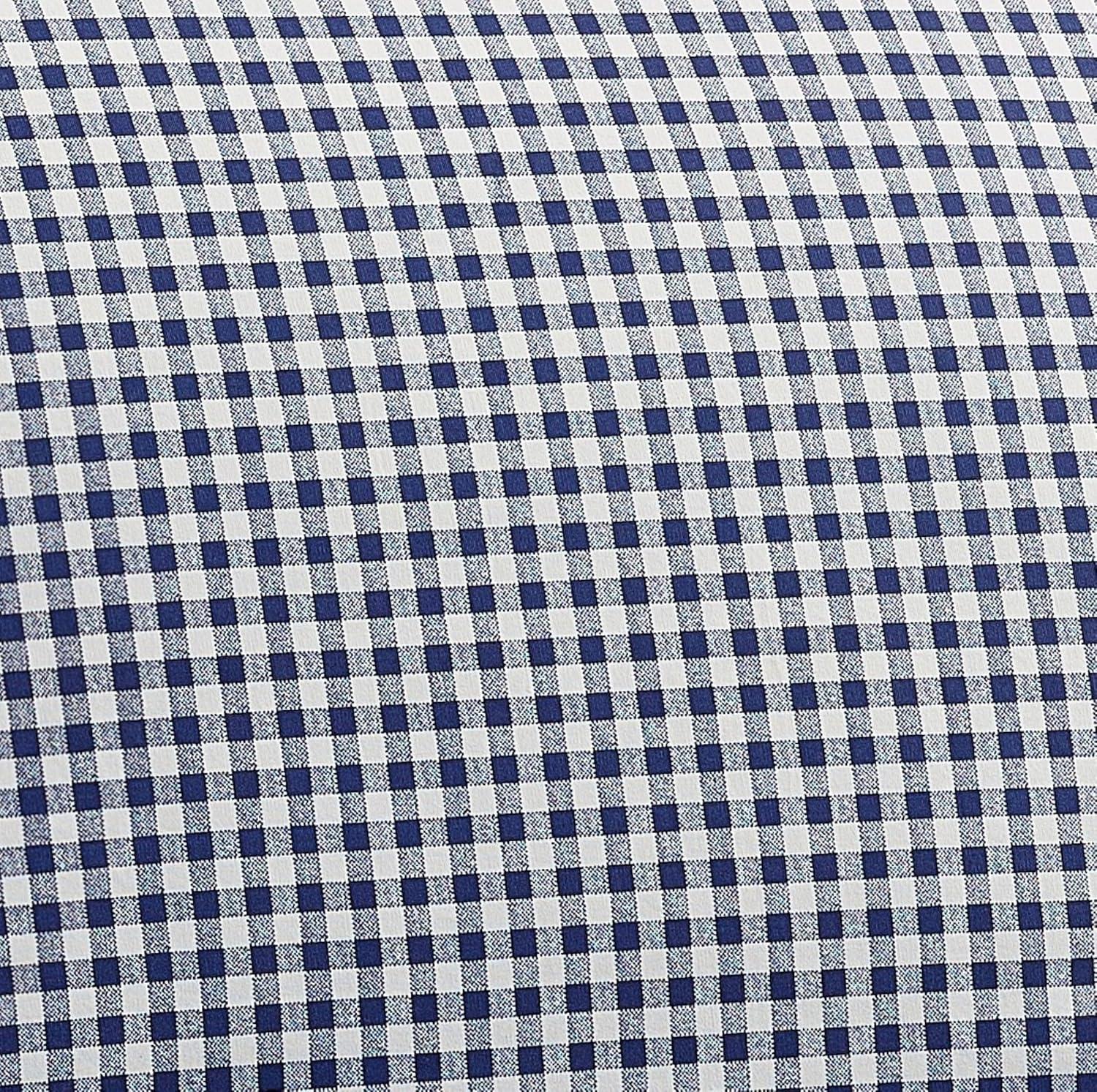 Laurel & Mayfair King Gingham Print Sheet Set Navy