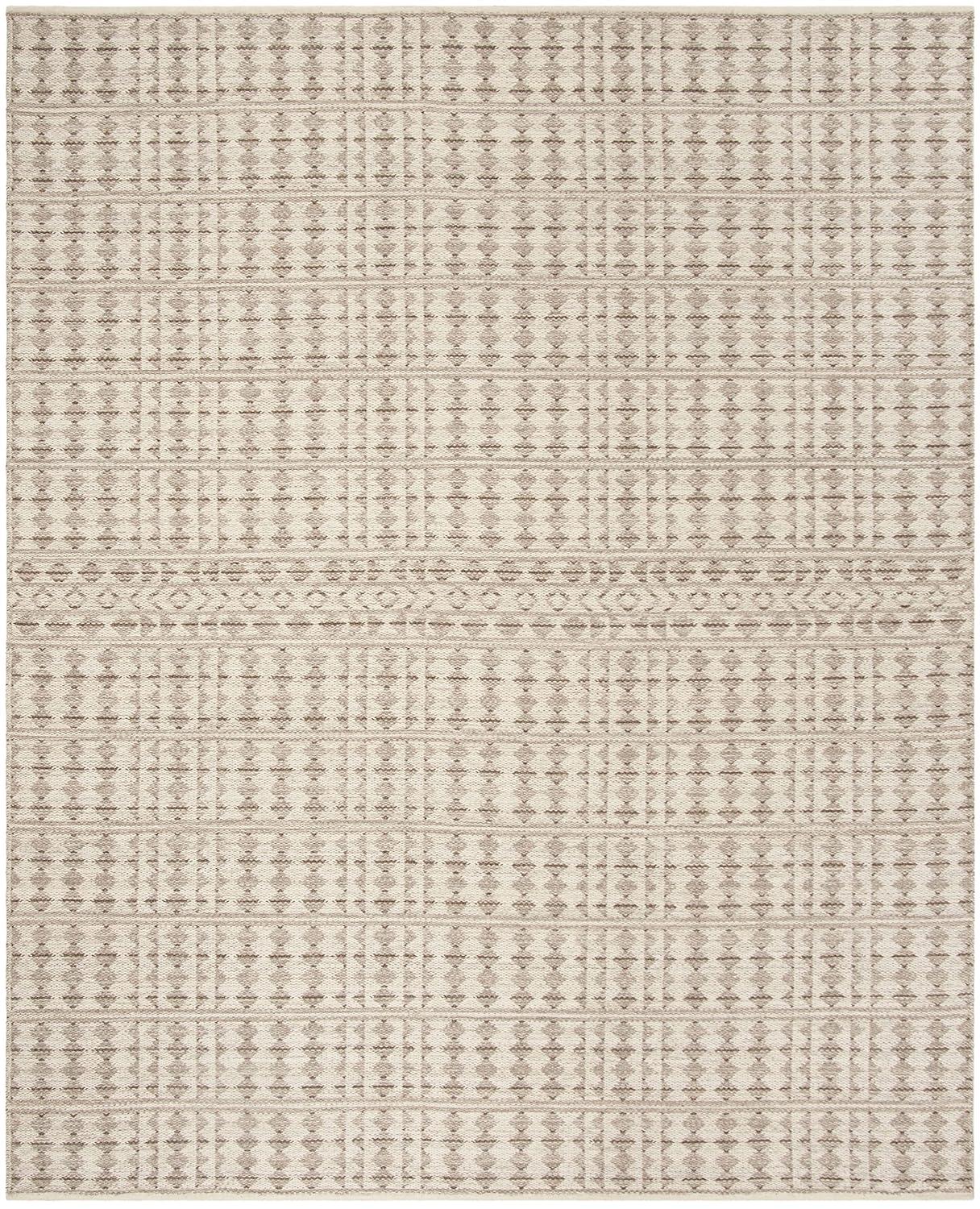 Kilim KLM350 Hand Woven Area Rug - Ivory/Light Grey - 8'x10' - Safavieh