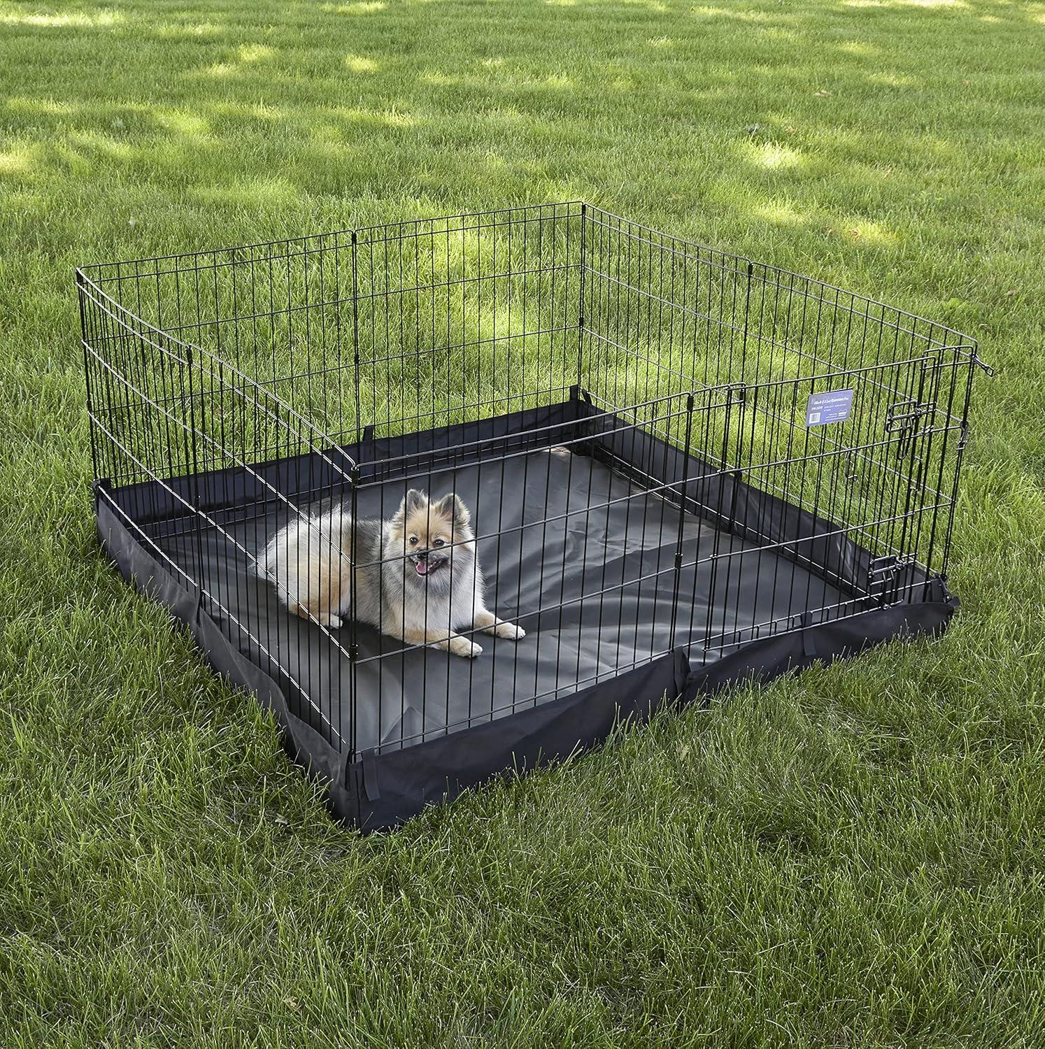Square Exercise Pen Solid Fabric Bottom
