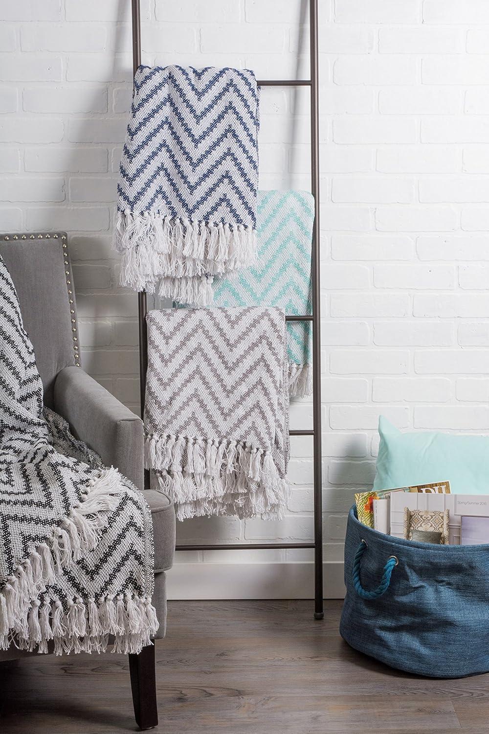 Design Imports Hand Woven Throw Blanket