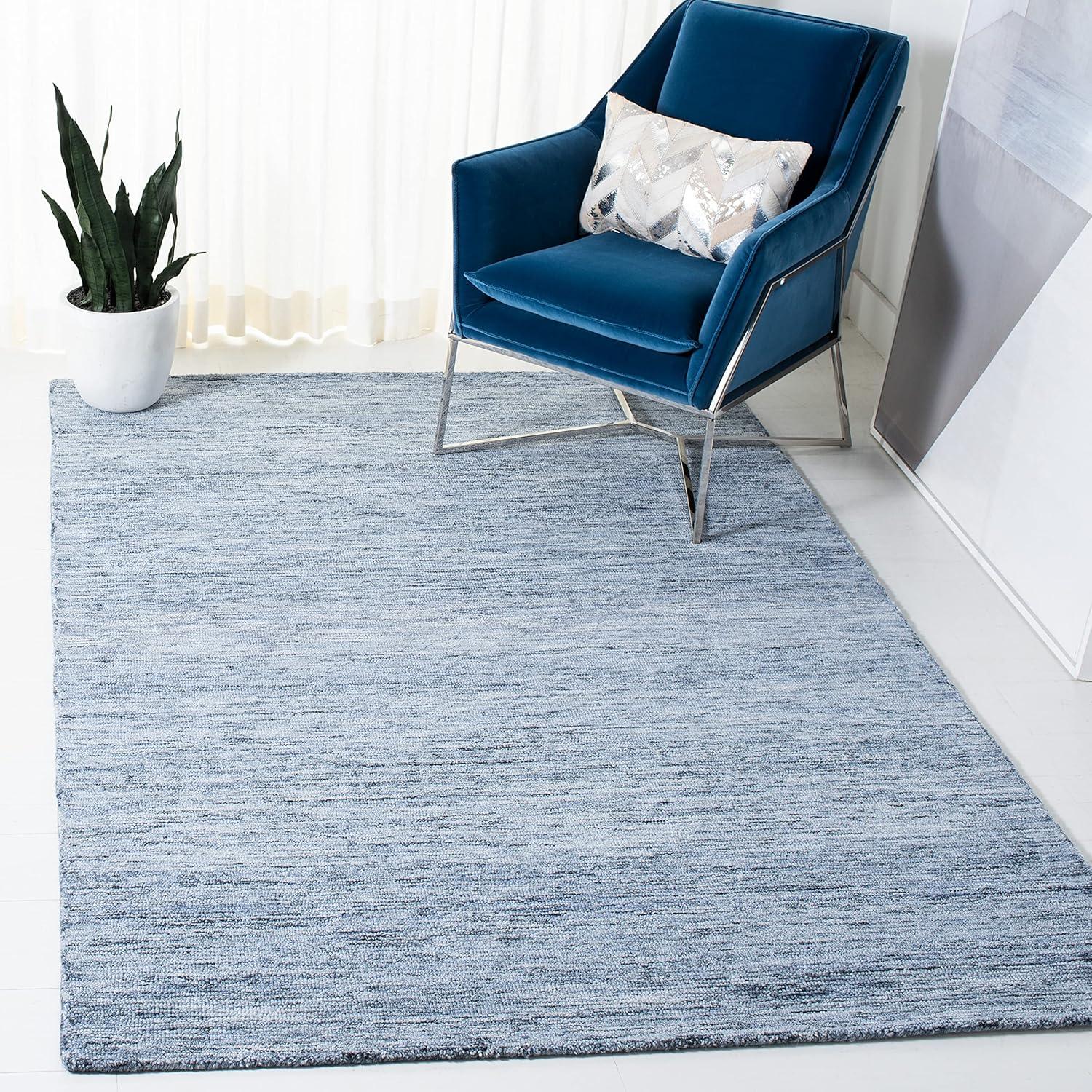 Metro MET152 Hand Tufted Indoor Area Rug - Blue - 5'x8' - Safavieh