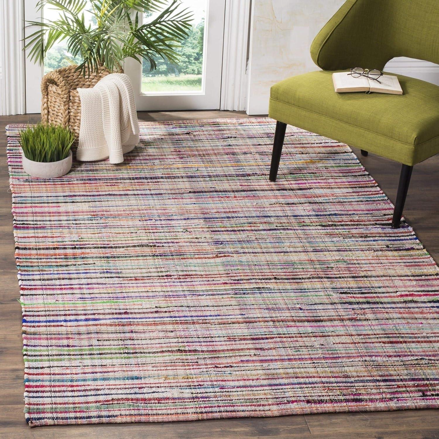 Rag Area Rug RAR240 Hand Woven Area Rug  - Safavieh