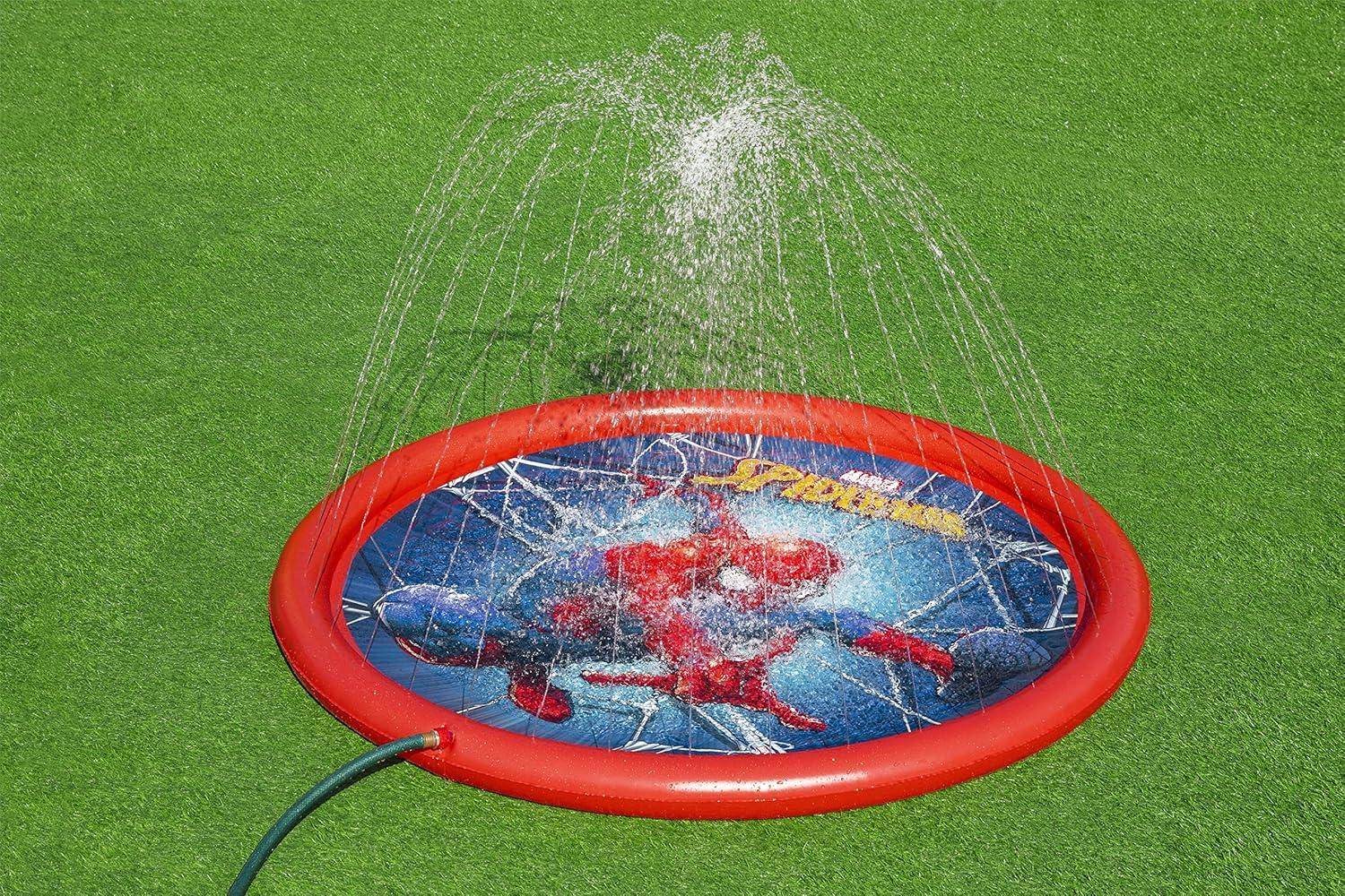 Spider-Man 65" Child Lawn Sprinkler Splash Pad, Ages 2+