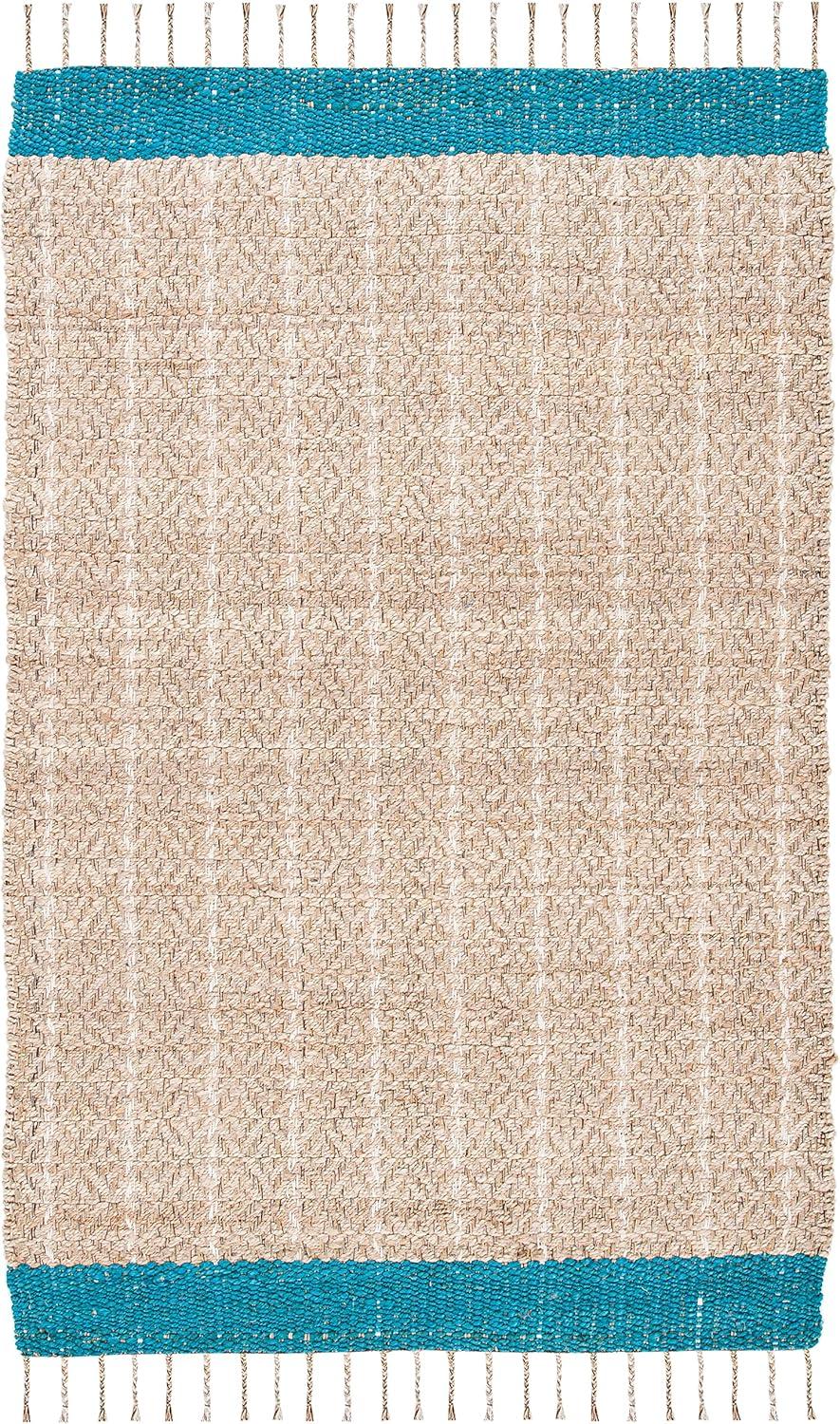 Union Rustic Abbie-J Hand Woven 0.8 Jute 0.2 Cotton Striped Rug