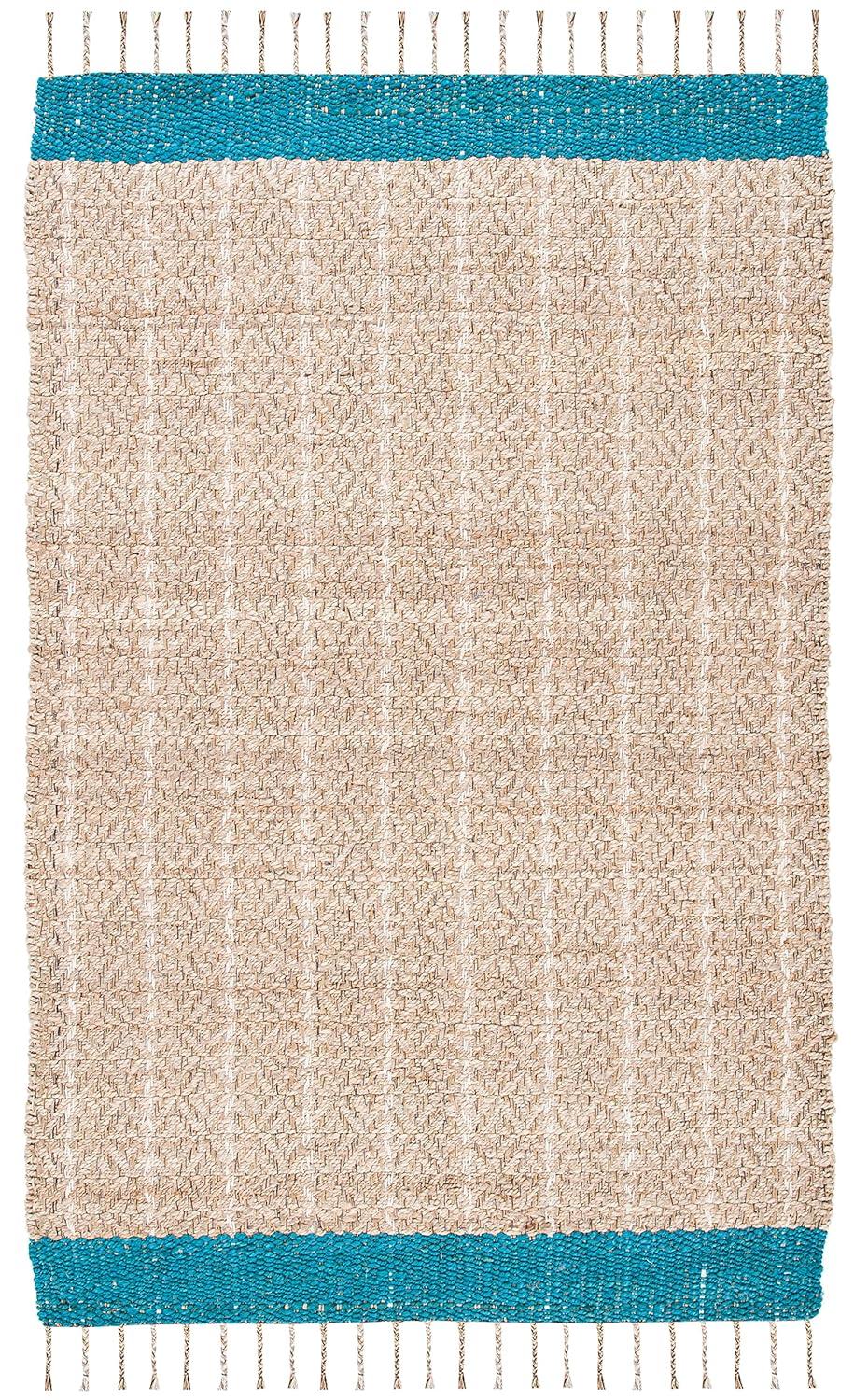 Union Rustic Abbie-J Hand Woven 0.8 Jute 0.2 Cotton Striped Rug