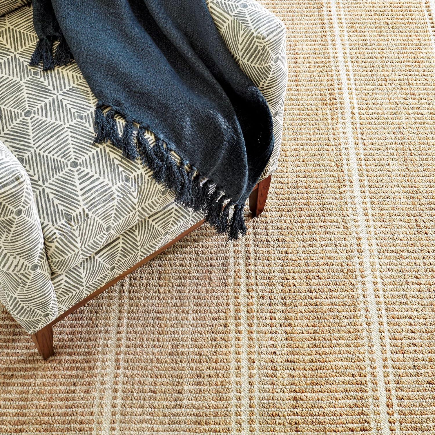 Milo Ivory Handwoven Jute/Cotton Rug
