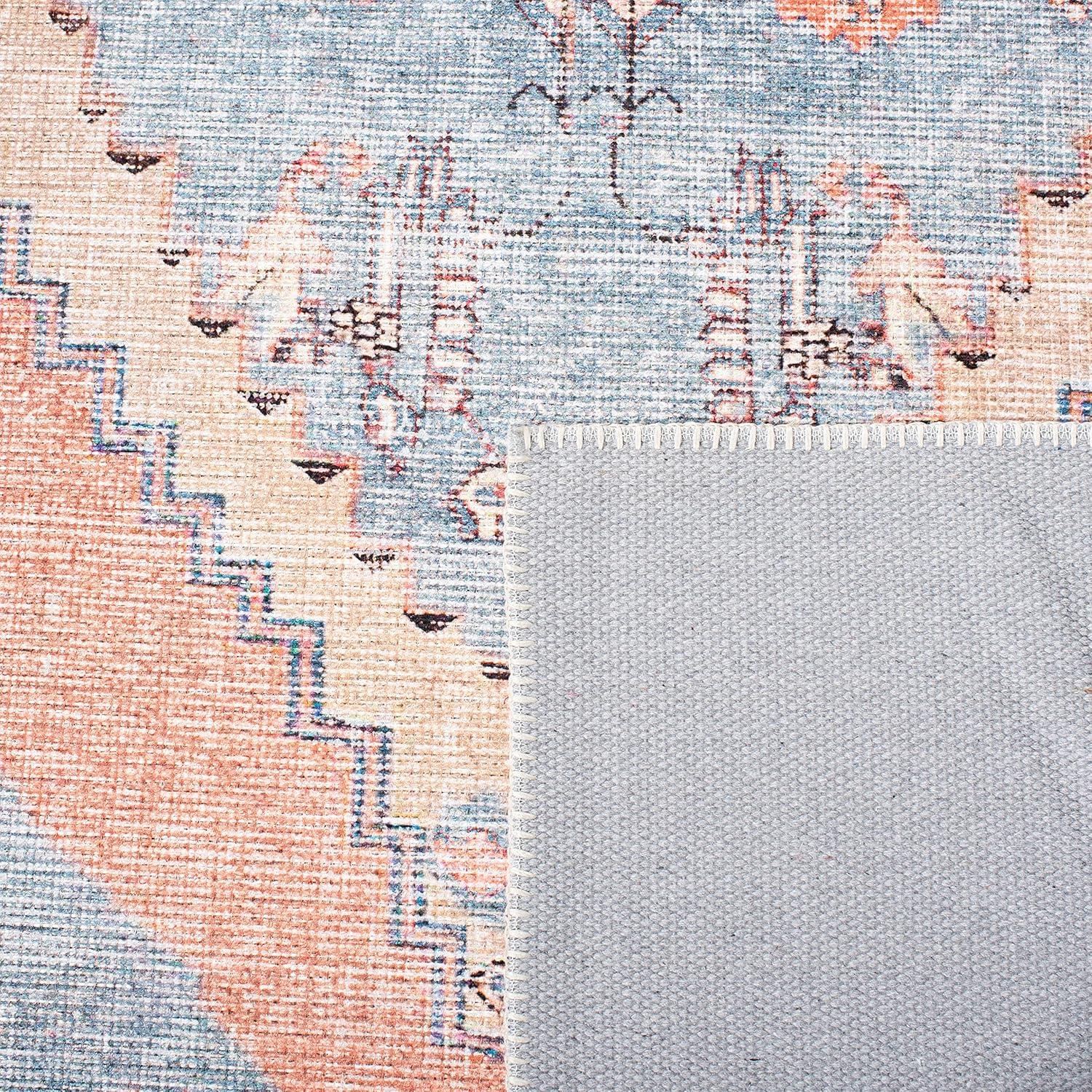 SAFAVIEH Serapi Collection SEP356J Light Blue / Beige Rug