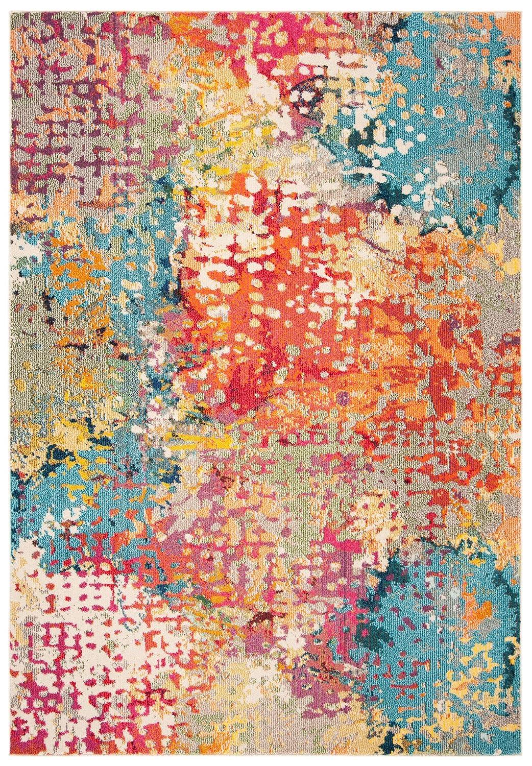 Madison MAD429 Power Loomed Accent Rug - Ivory/Multi - 2'2"x4' - Safavieh.