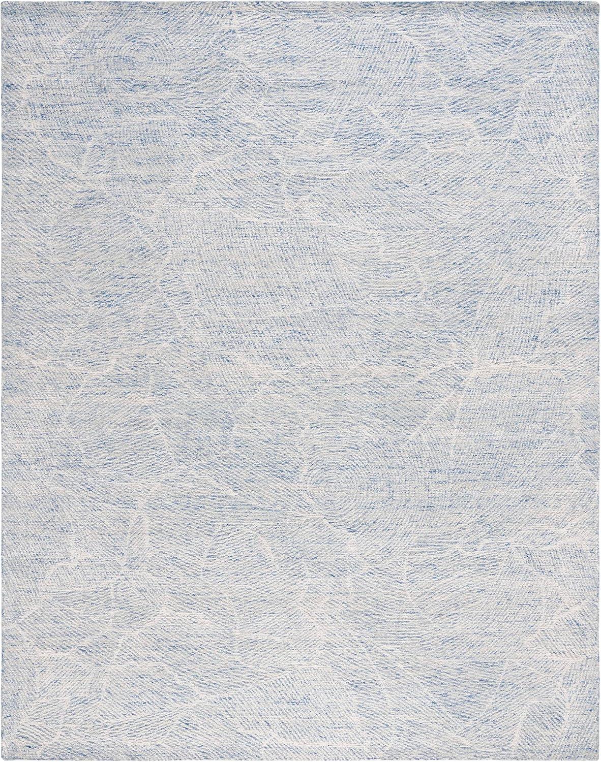 SAFAVIEH Metro Patricia Distressed Area Rug, Blue/Ivory, 9' x 12'