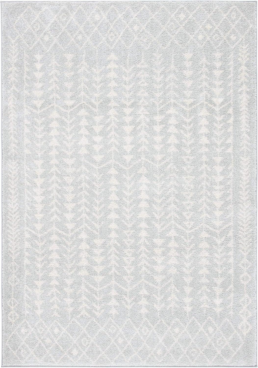 Tulum TUL262 Power Loomed Area Rug - Light Grey/Ivory - 6'x9' - Safavieh.