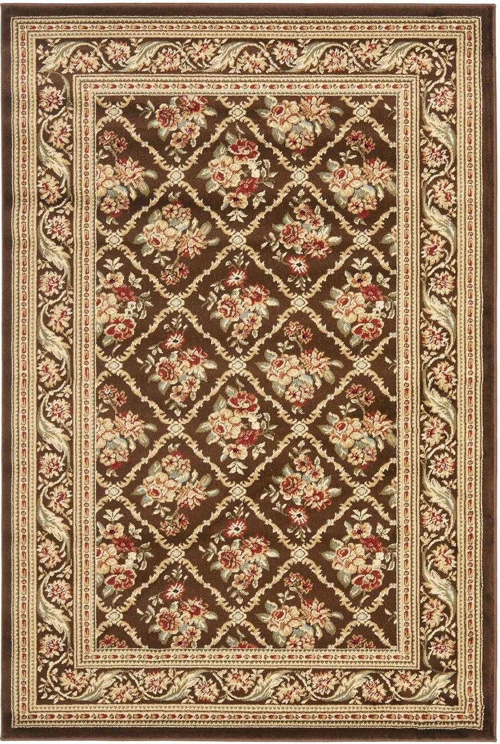 Lyndhurst LNH556 Power Loomed Area Rug - Brown/Brown - 3'3"x5'3" - Safavieh.