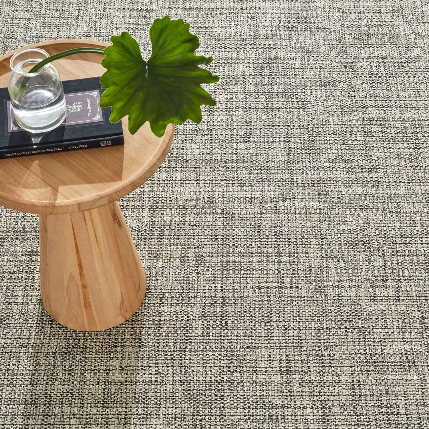 Marled Grey Handwoven Cotton Rug