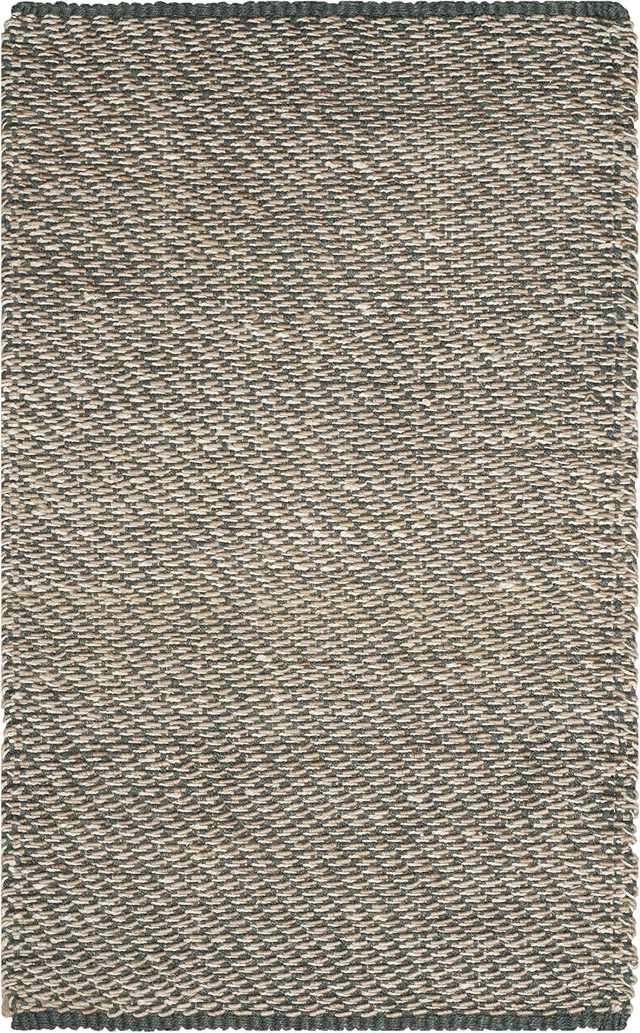 Natural Fiber NF454 Hand Woven Indoor Area Rug - Blue/Natural - 5'x8' - Safavieh.