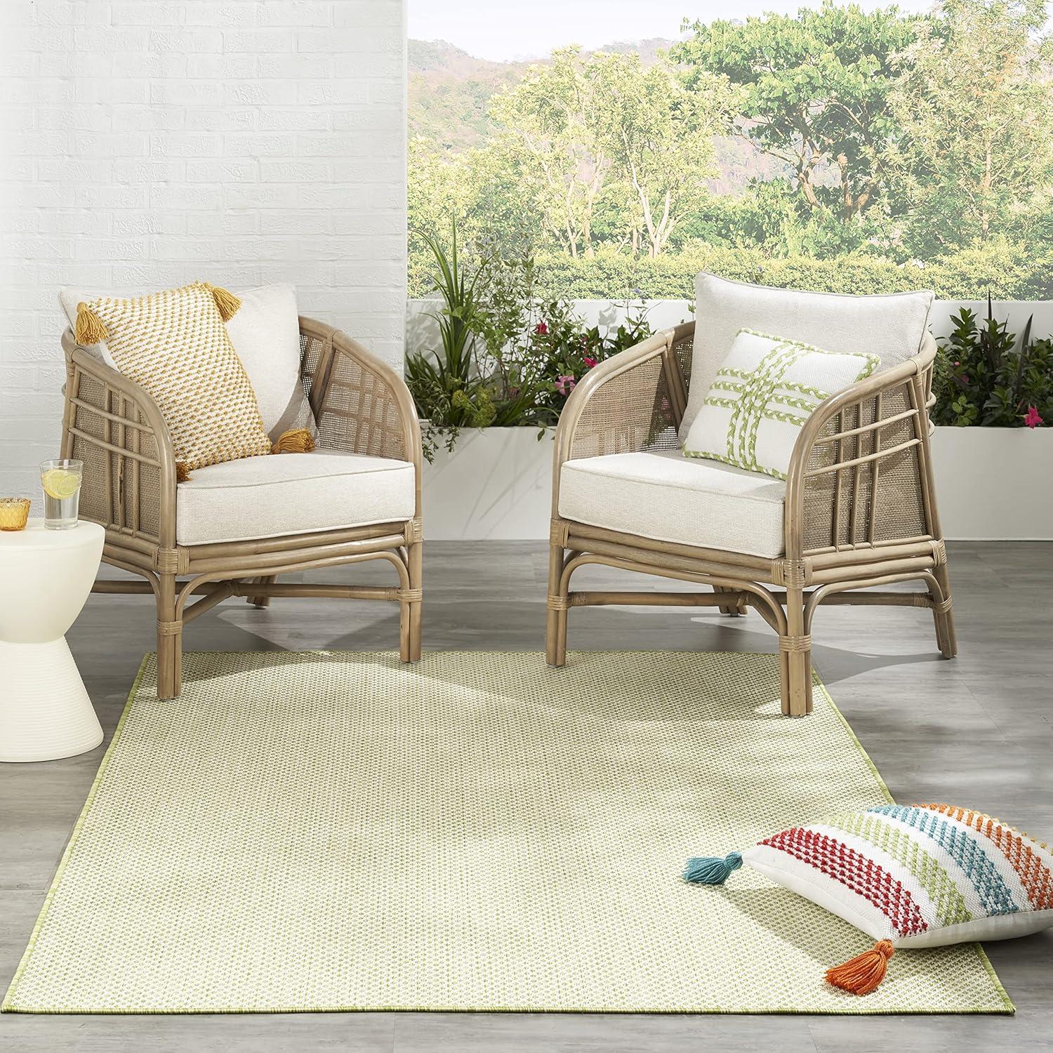 Nourison Courtyard Modern Easy Care Outdoor Rug