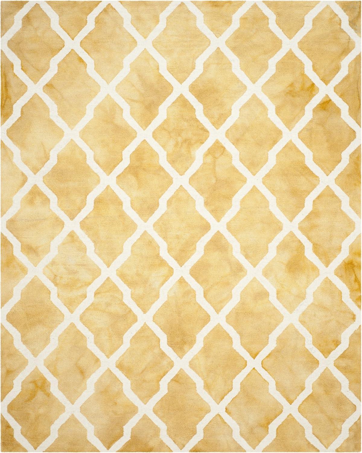 Dip Dye DDY540 Hand Tufted Indoor Area Rug - Gold/Ivory - 8'x10' - Safavieh