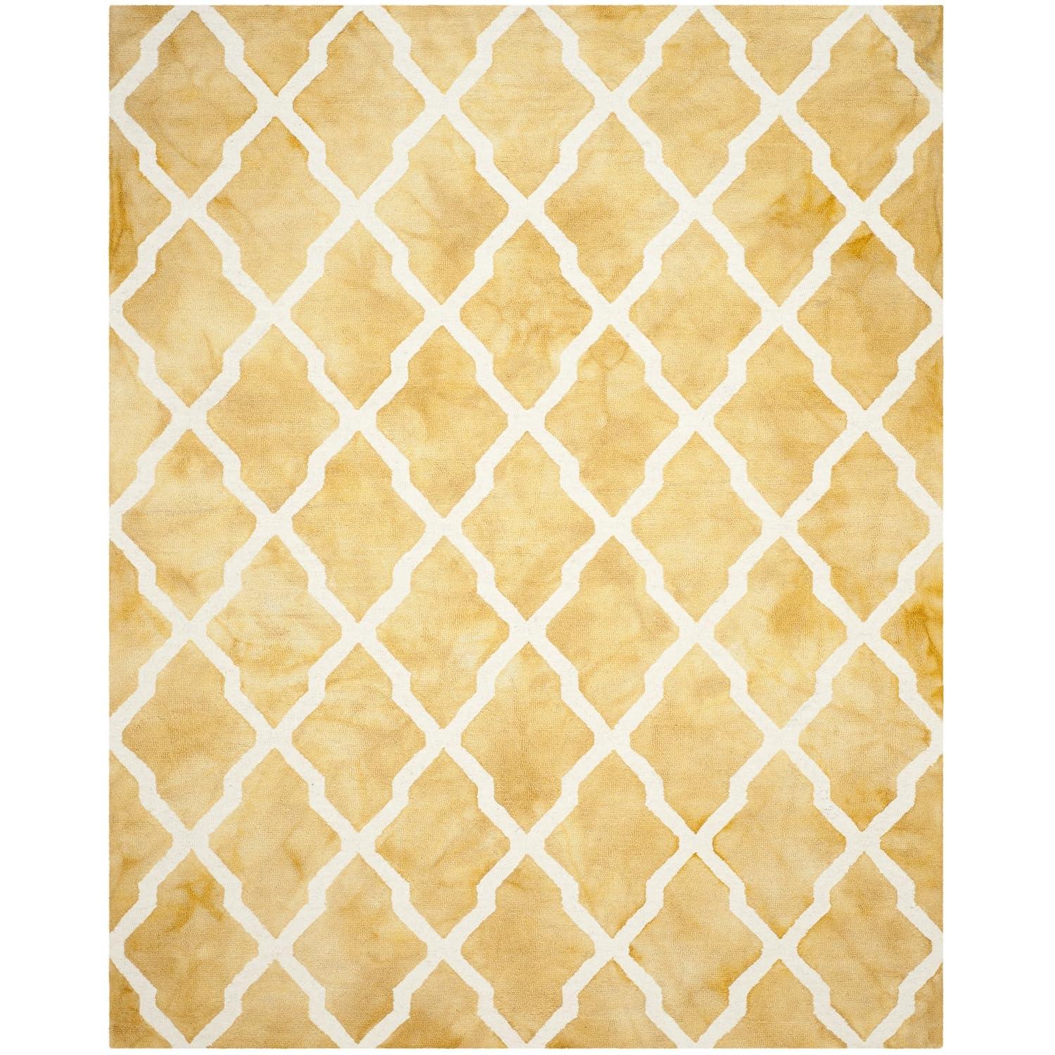 Dip Dye DDY540 Hand Tufted Indoor Area Rug - Gold/Ivory - 8'x10' - Safavieh