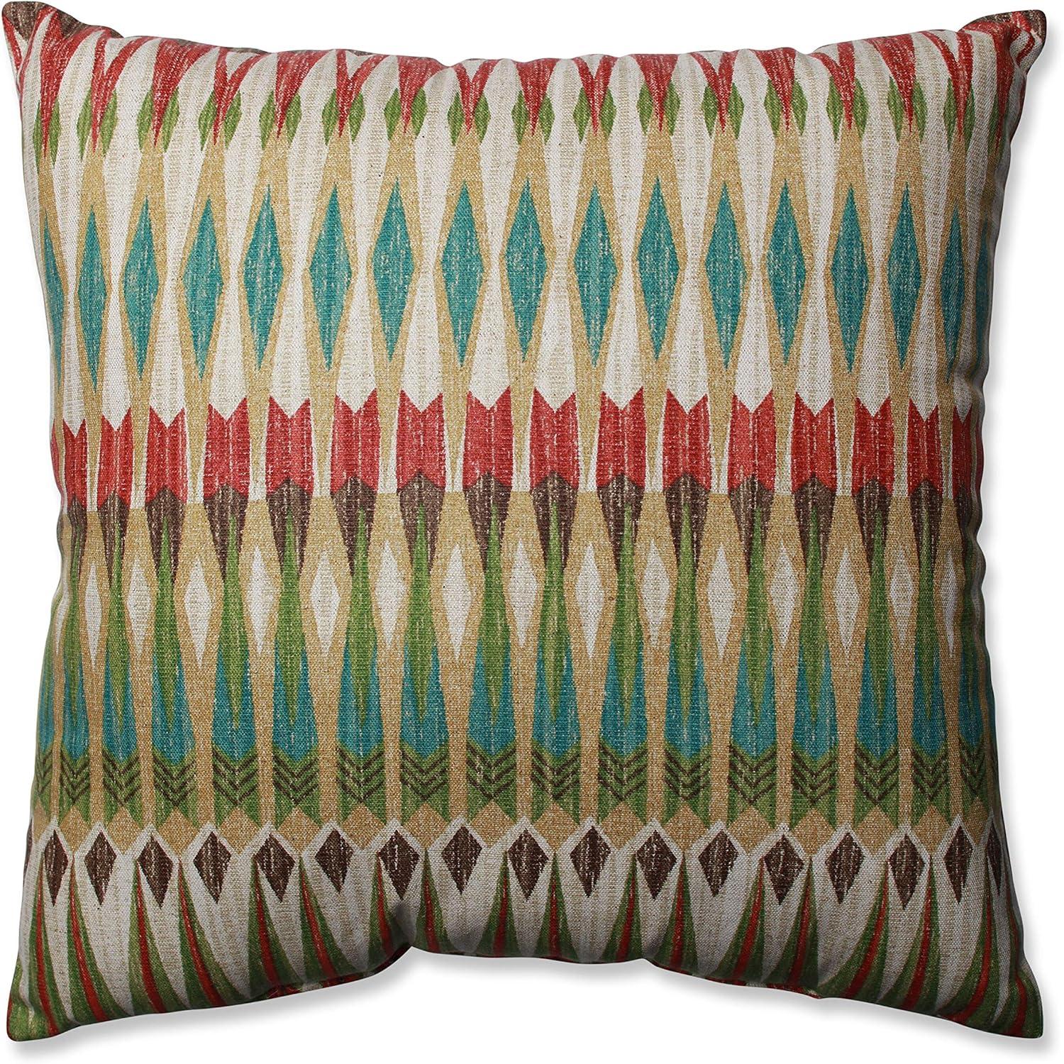 Acela Adobe Multicolor Linen-Look 18-inch Throw Pillow