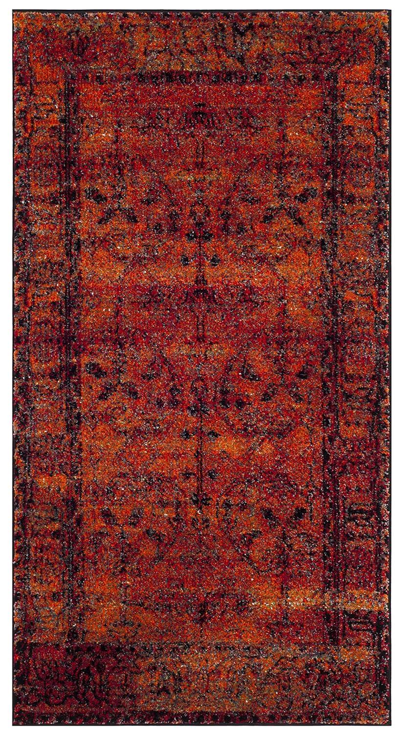 Vintage Hamadan VTH216 Power Loomed Accent Rug - Orange - 2'7"x5' - Safavieh.