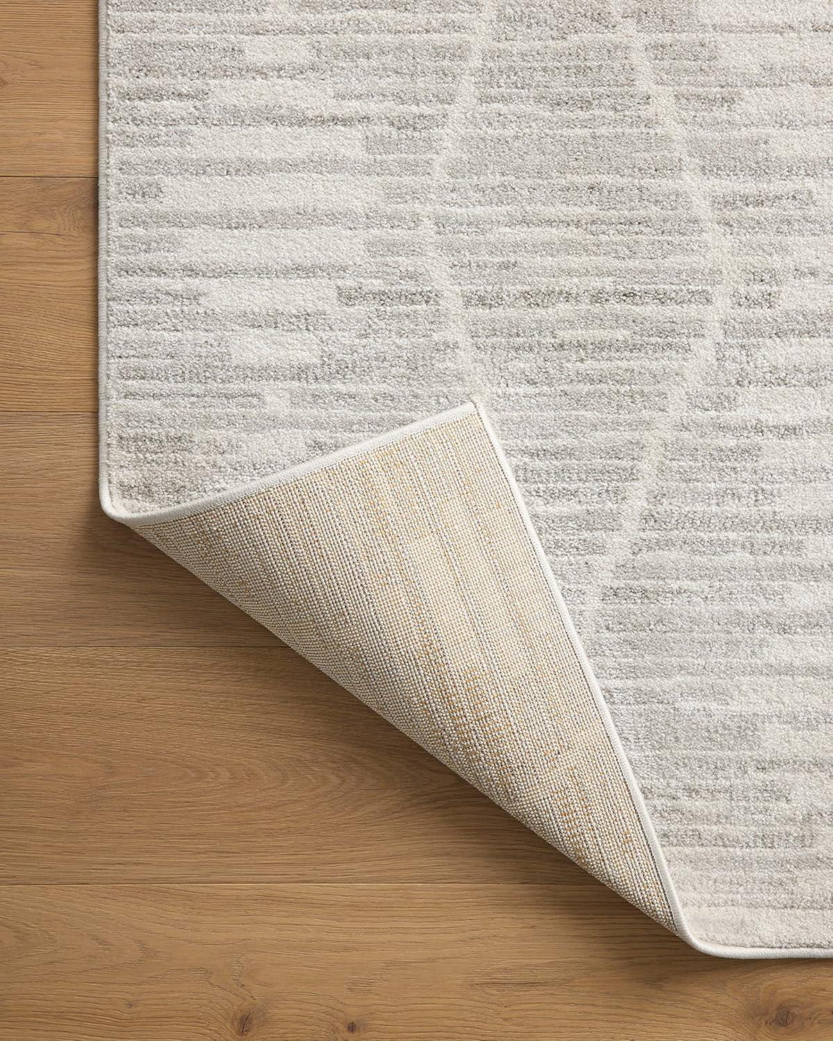 Loloi II Kamala Ivory / Silver 5'-3" x 7'-9" Area Rug