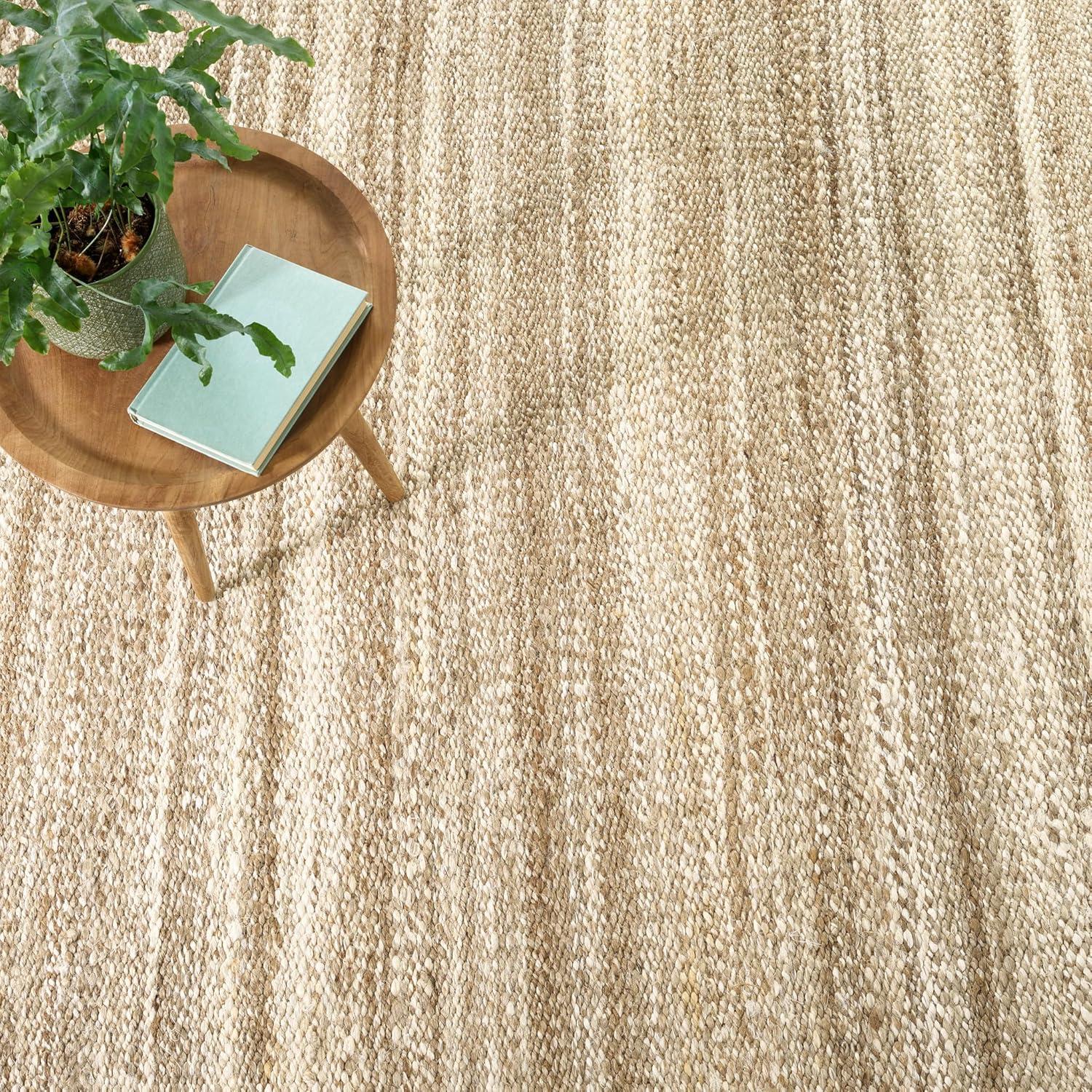 Milo Ivory Handwoven Jute/Cotton Rug