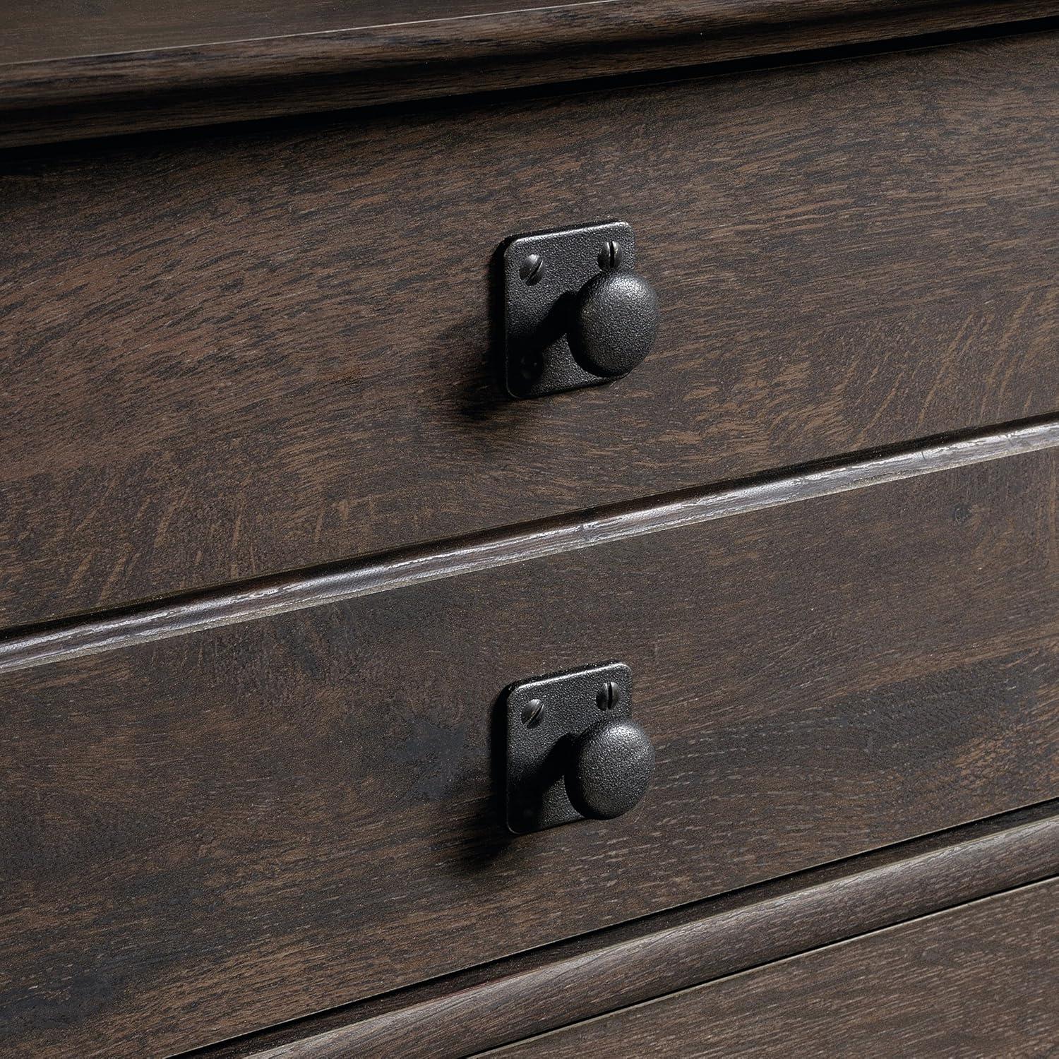 Sauder Carson Forge 4-Drawer Dresser, Coffee Oak Finish