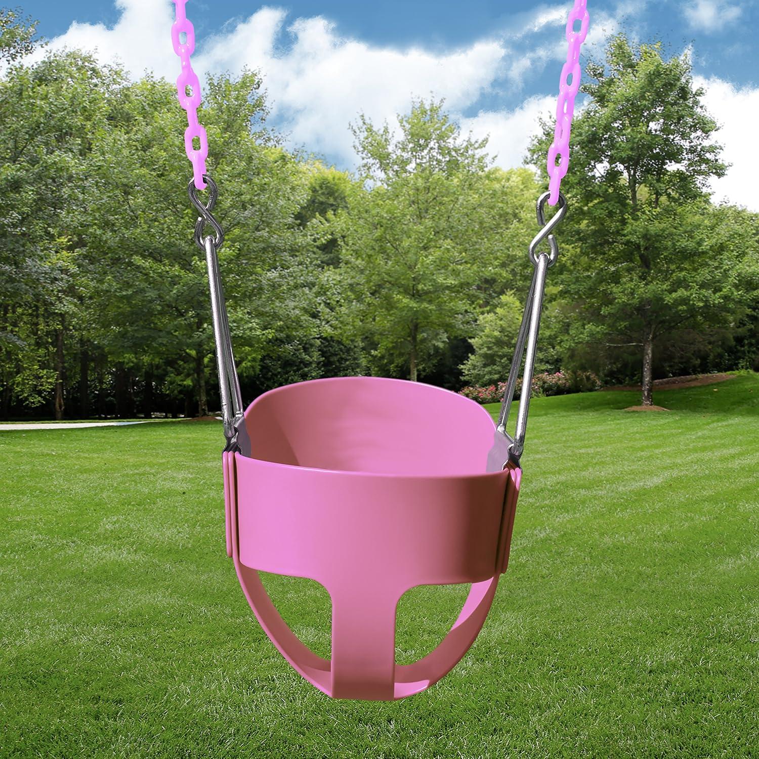 Plastic Bucket Swing with Chains