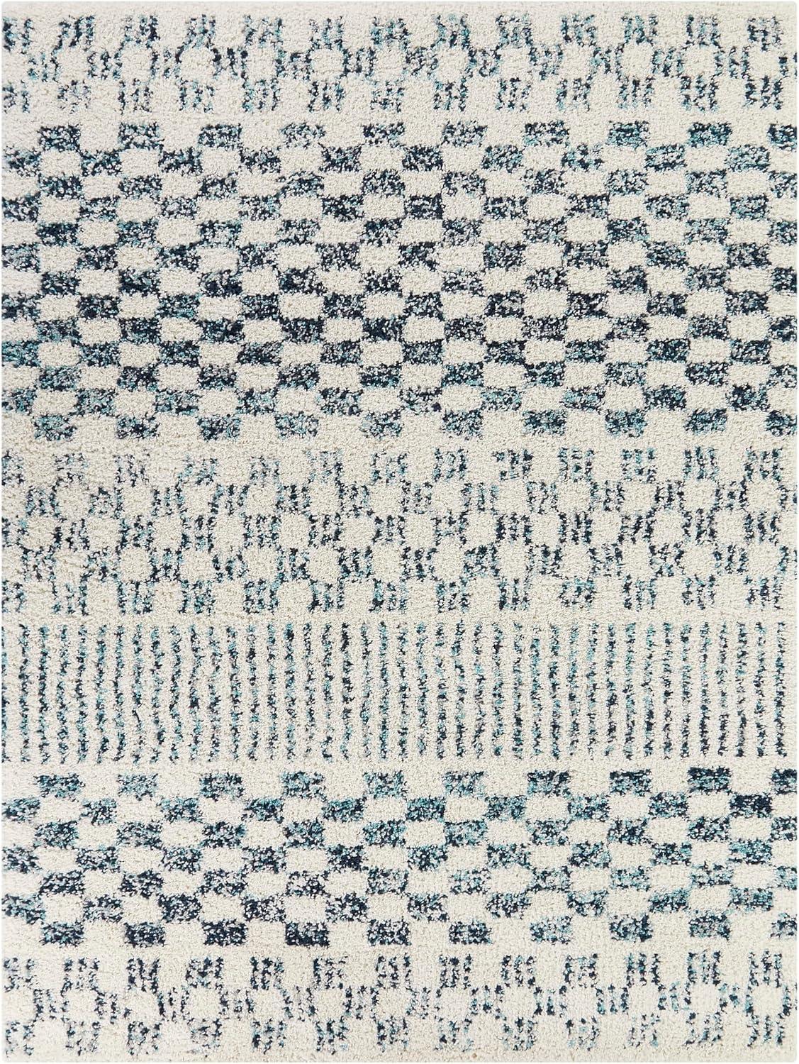 Mendieta Checkered Shag Kids' Rug - Balta Rugs