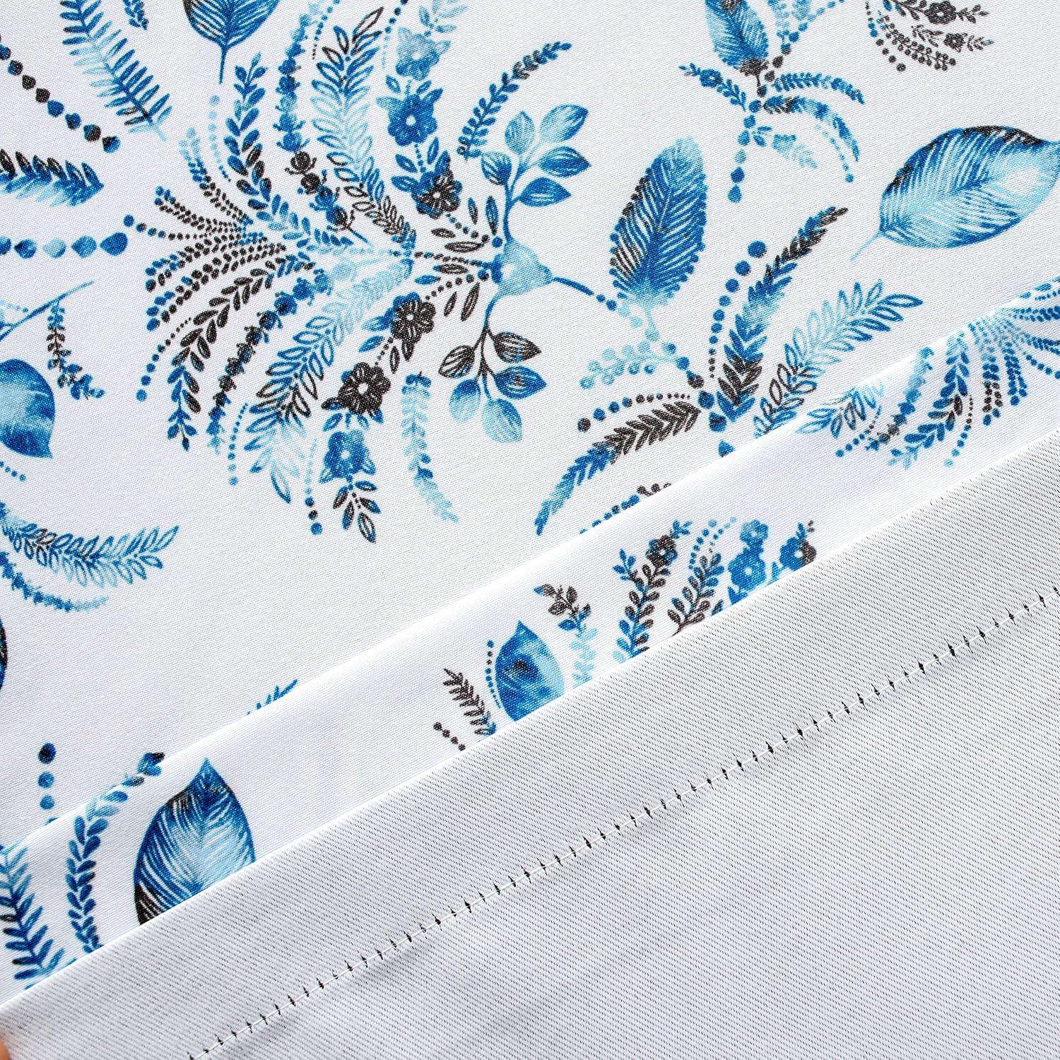 Rosalind Wheeler Helfer Floral Tailored 52'' W Window Valance in
