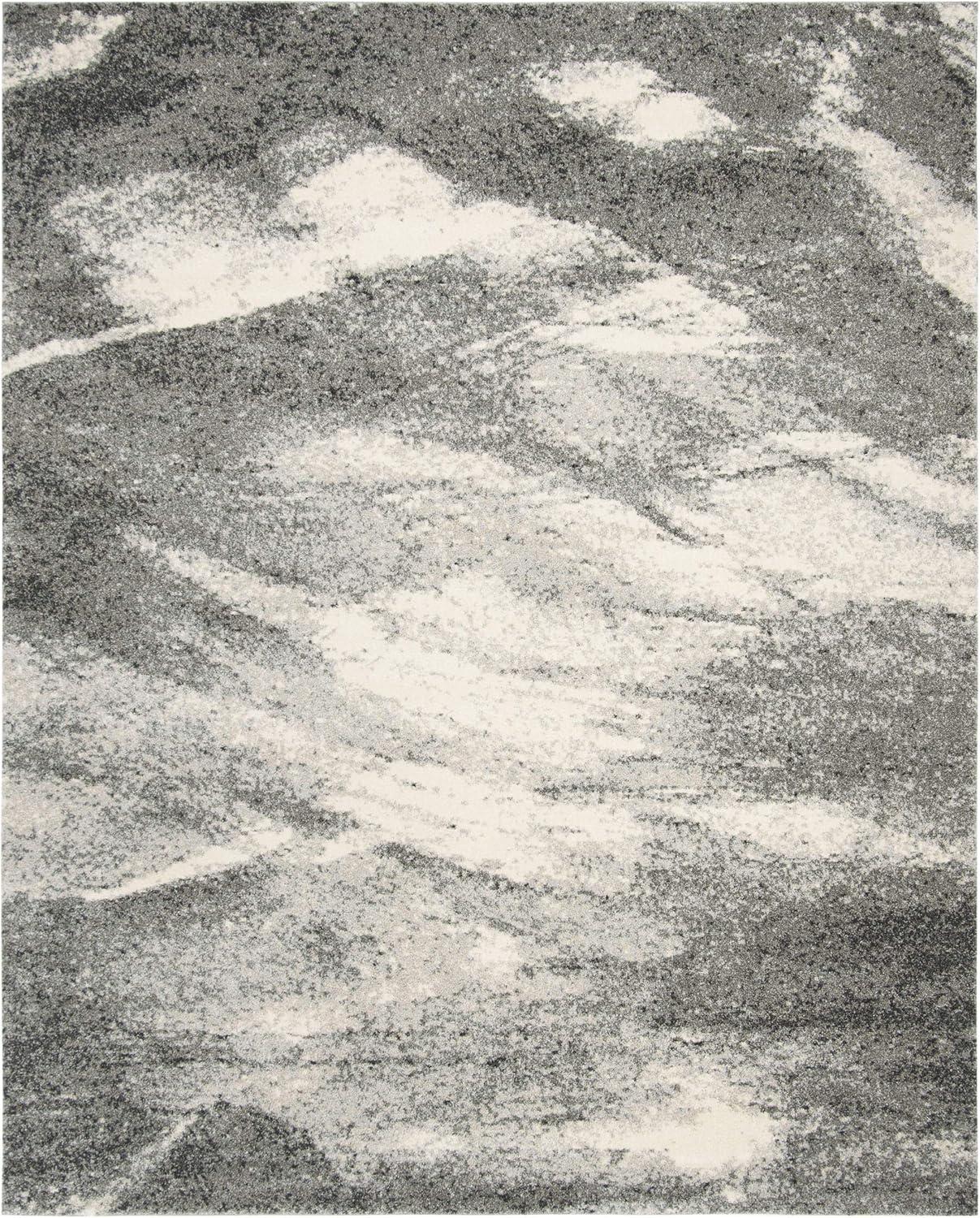 Retro RET2891 Power Loomed Indoor Area Rug - Grey/Ivory - 4'x6' - Safavieh.