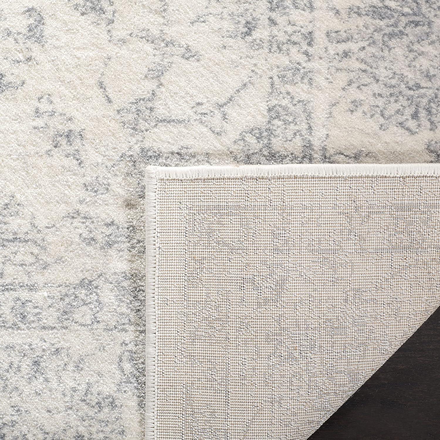 Carnegie CNG631 Power Loomed Area Rug - Cream/Light Grey - 3'x5' - Safavieh.