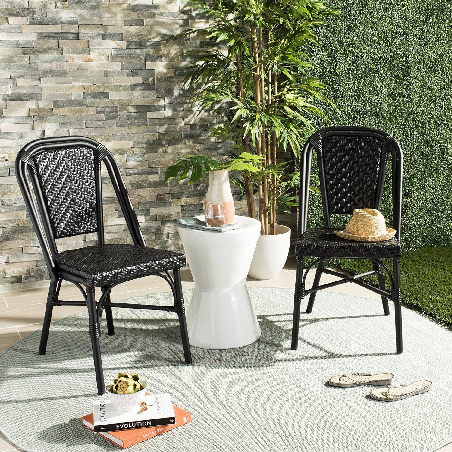 Daria Side Chair (Set of 2) - Black - Safavieh.