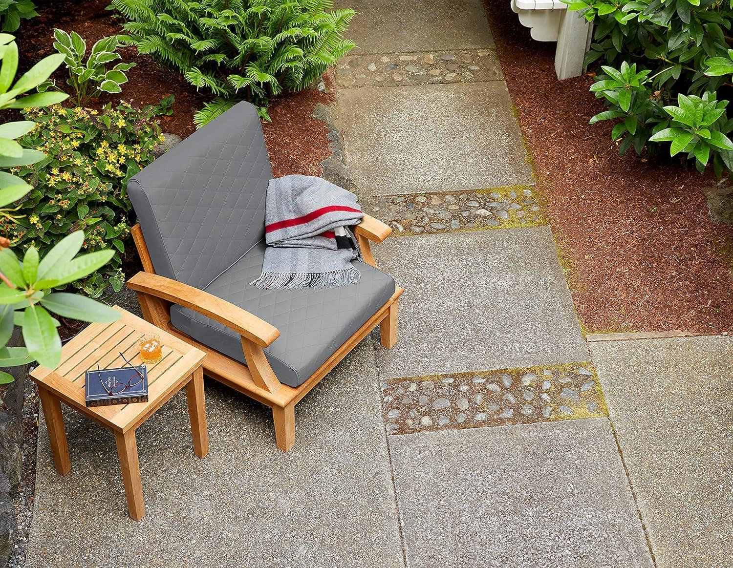 Montlake FadeSafe Patio Chair/Loveseat Back Quilted Cushion - Classic Accessories