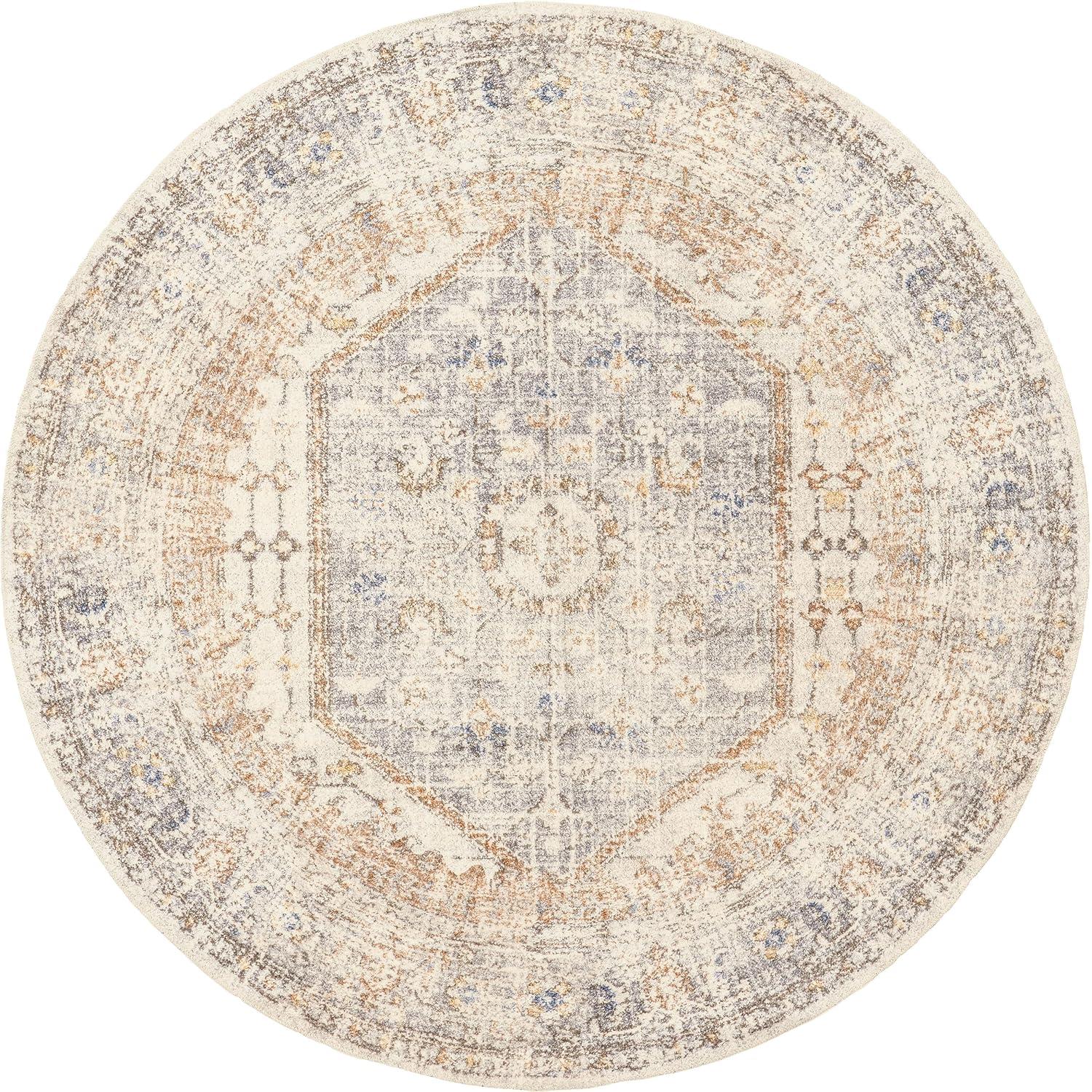 nuLOOM Jacquie Machine Washable Vintage Floral Area Rug