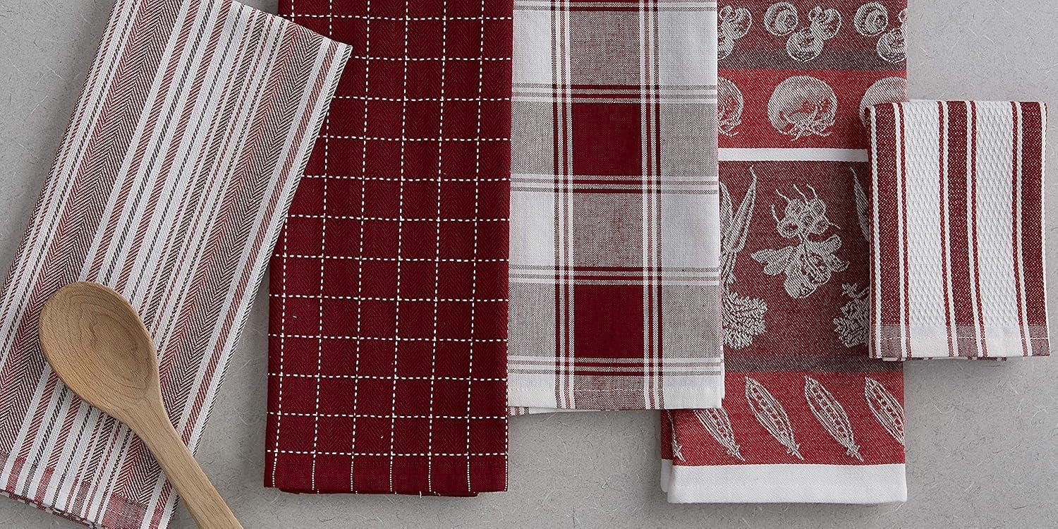 Garnet Kitchen Dishtowel - Set of 5