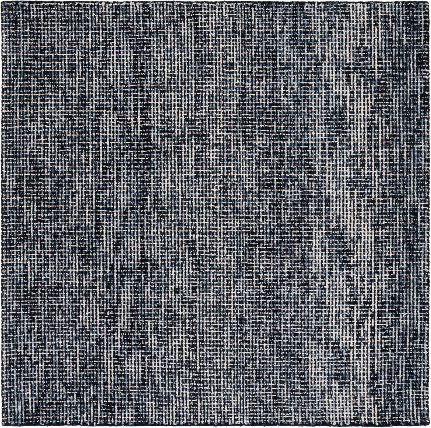 Abstract ABT468 Handmade Indoor Area Rug - Ivory/Light Gray - 8'x8' - Safavieh