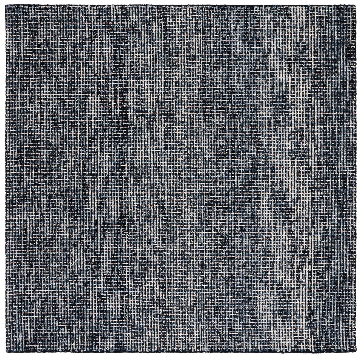 Abstract ABT468 Handmade Indoor Area Rug - Black/Grey - 4'x6' - Safavieh