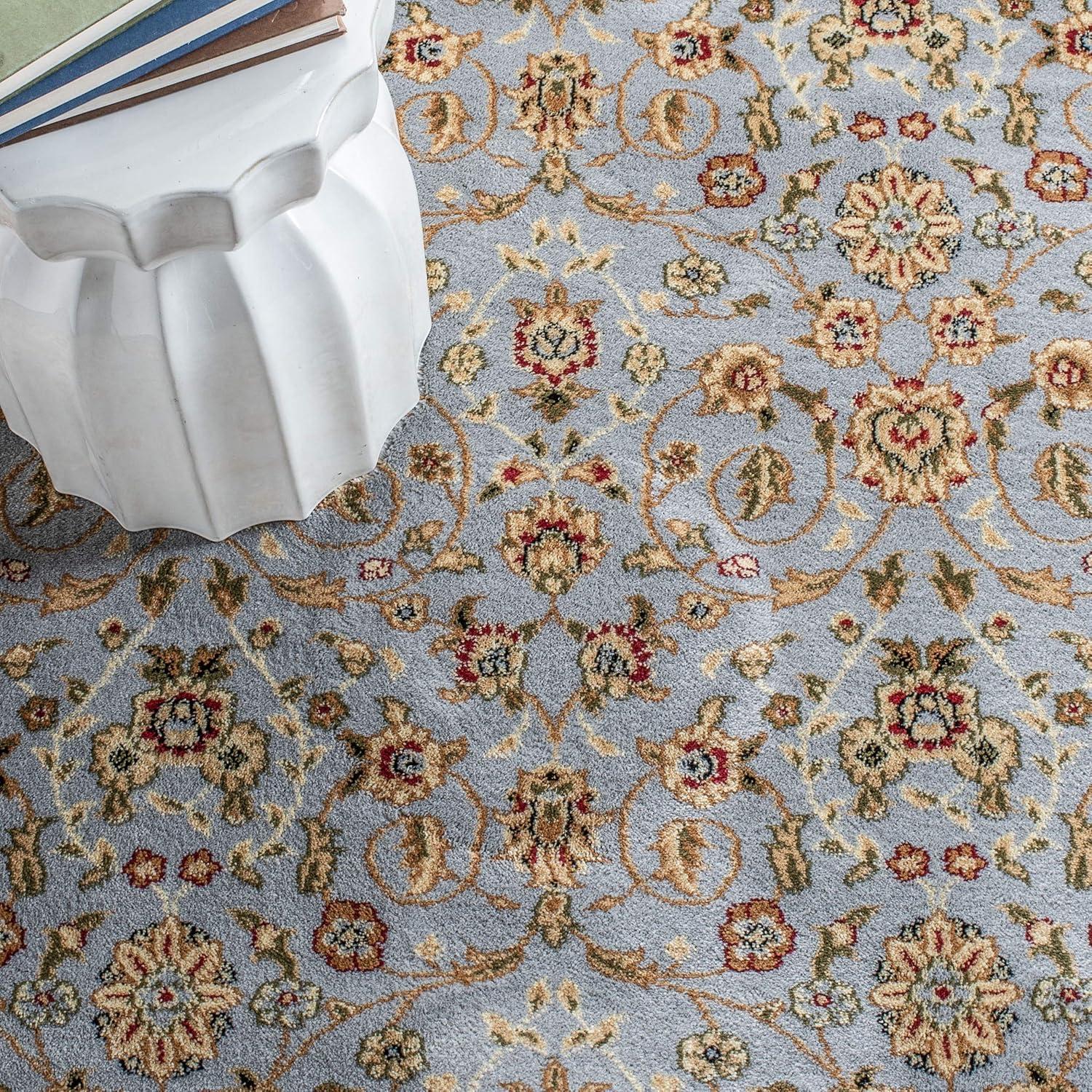 Lyndhurst LNH312 Power Loomed Area Rug - Light Blue/Ivory - 10'x14' - Safavieh