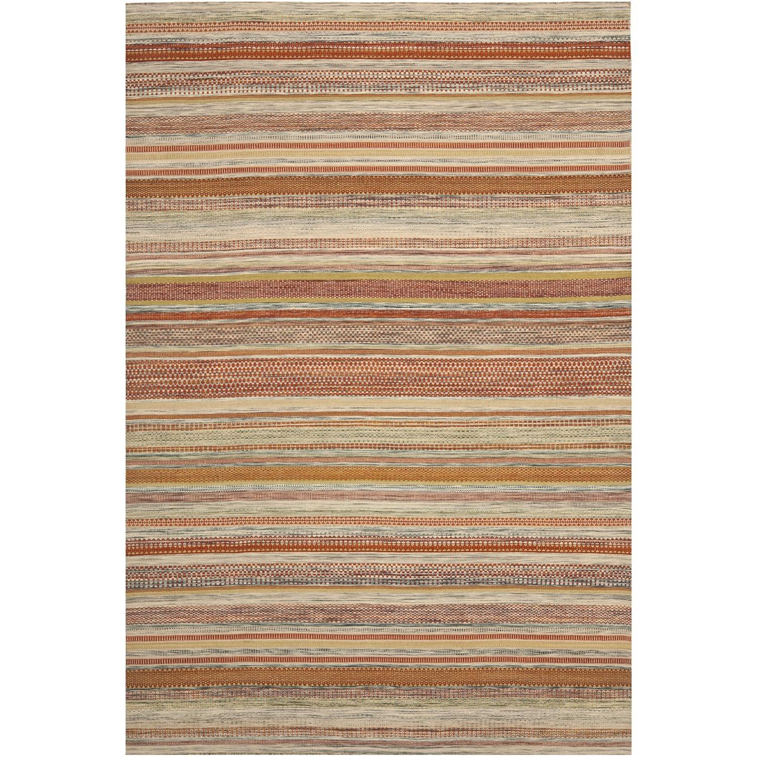 Striped Kilim STK311 Hand Woven Indoor Area Rug - Beige - 8'x10' - Safavieh
