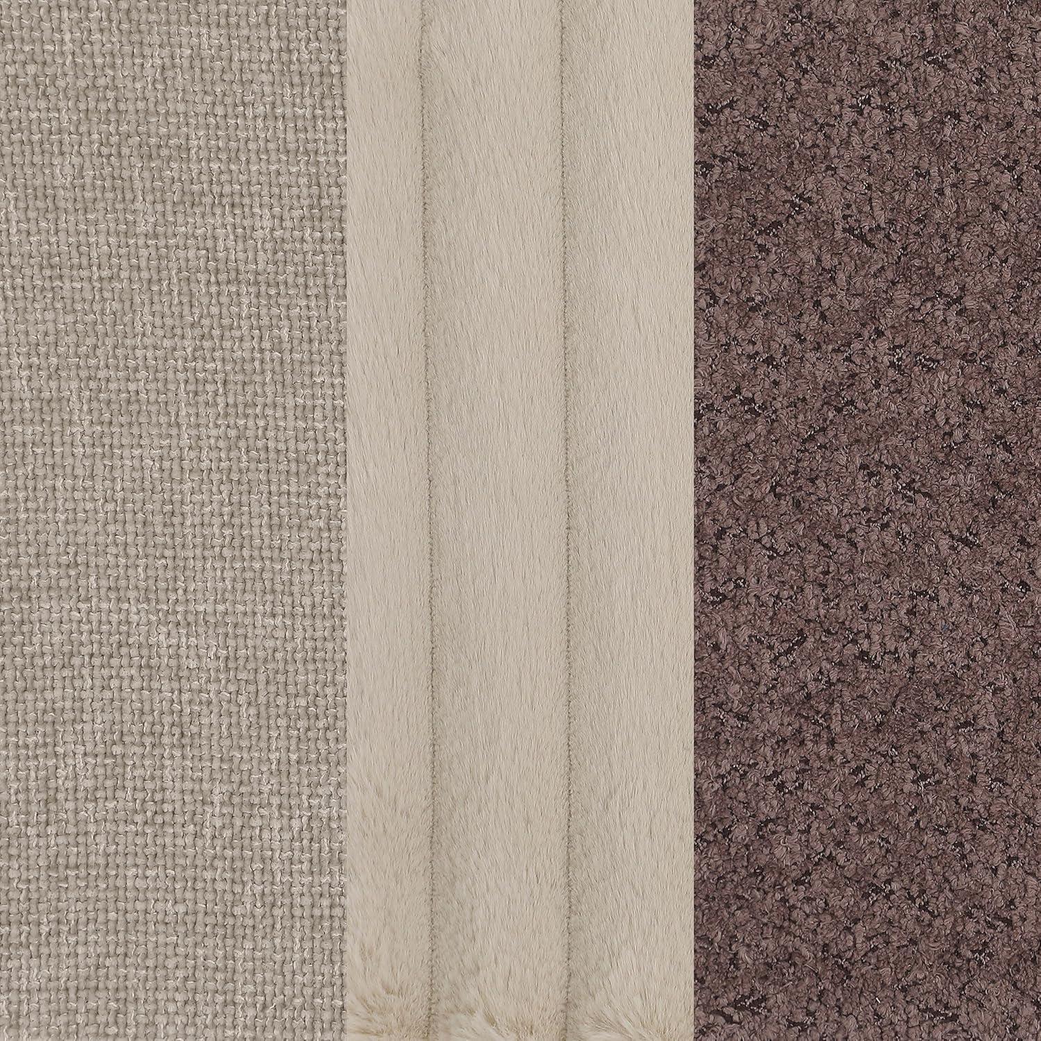 Coaster Ellorie Fabric Upholstered Channel Back Curved Loveseat Beige