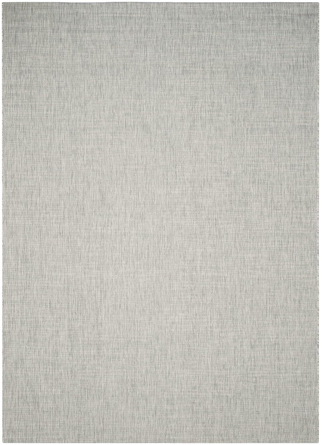 Courtyard CY8576 Power Loomed Indoor and Outdoor Area Rug - Grey/Turquoise - 8'x11' - Safavieh