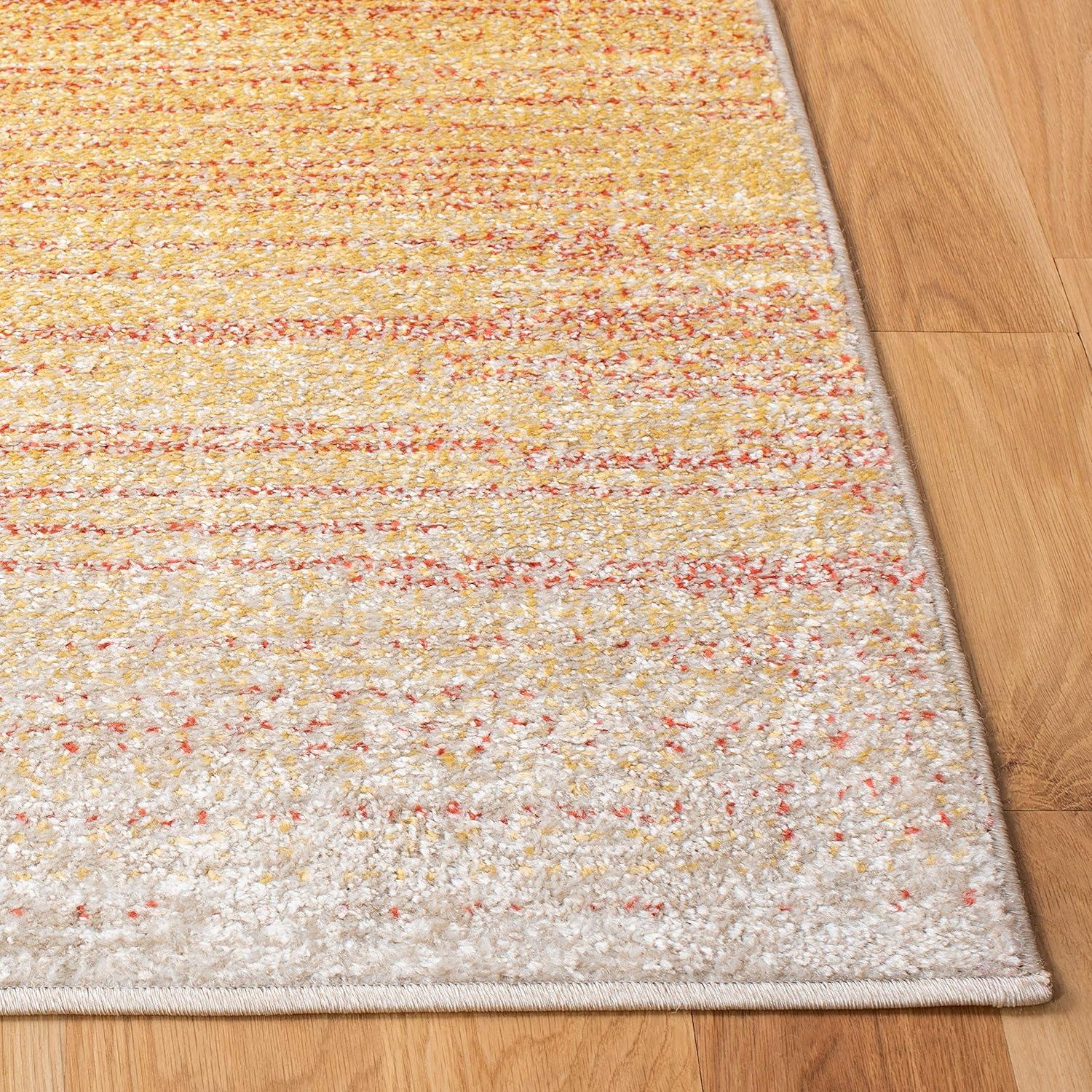 Adirondack Orange and Red 6' x 9' Gradient Area Rug