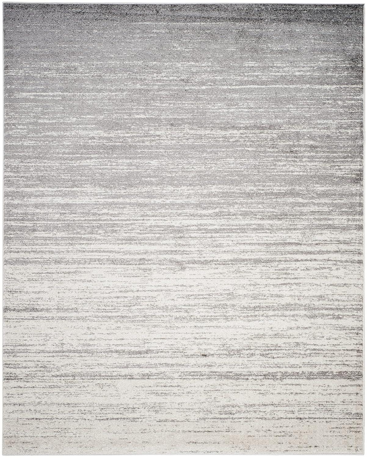 Adirondack ADR113 Machine Made Indoor Area Rug - Ivory/Silver - 12'x15' - Safavieh