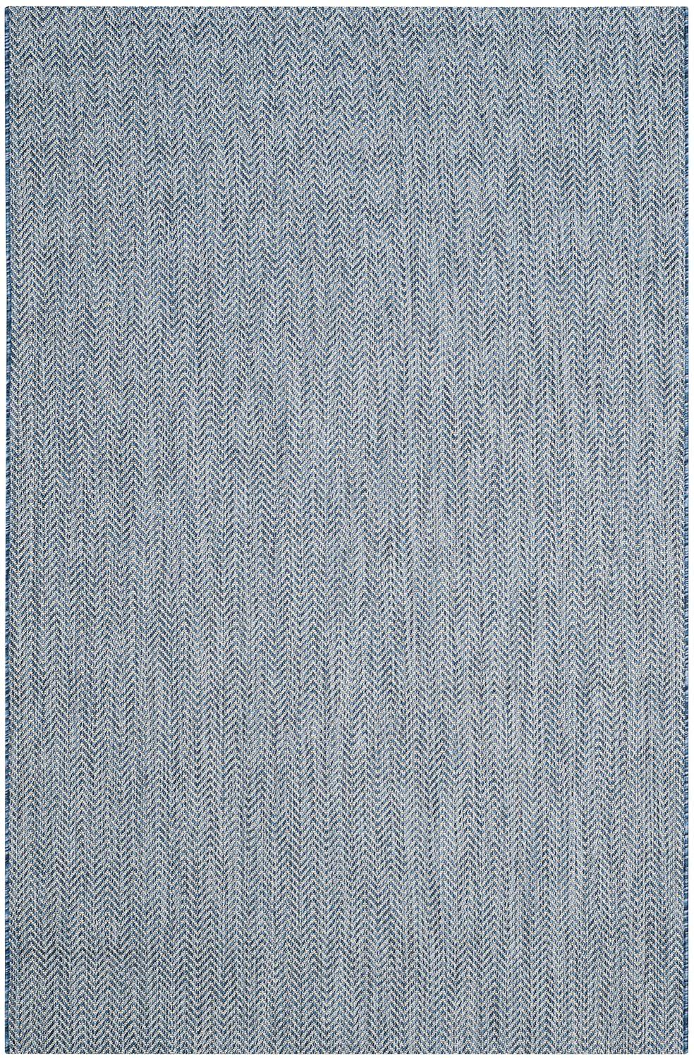 Courtyard CY8022 Power Loomed Indoor and Outdoor Area Rug - Navy/Grey - 5'3"x7'7" - Safavieh