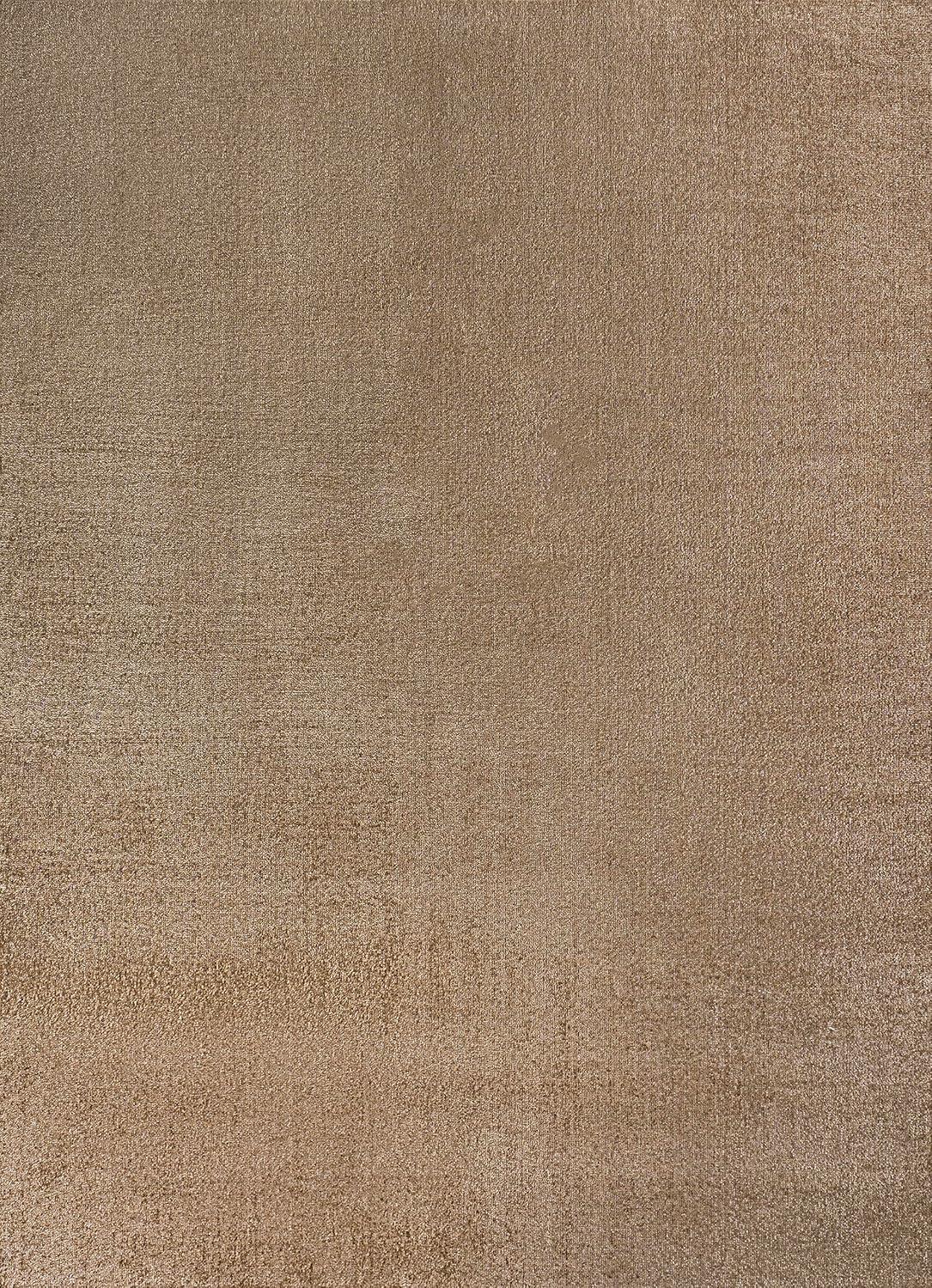 JONATHAN Y Twyla Classic Solid Low-Pile Machine-Washable Brown 4 ft. x 6 ft. Area Rug