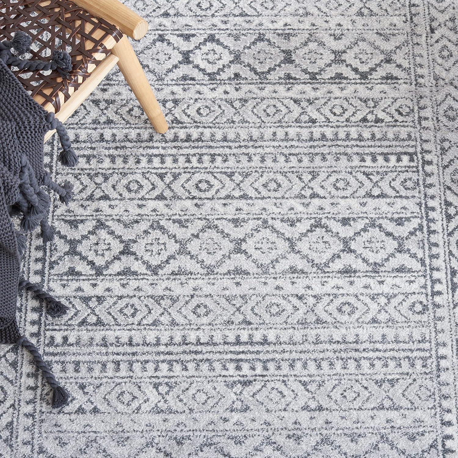 Toscana TOS658 Power Loomed Area Rug - Grey/Ivory - 8'x10' - Safavieh.