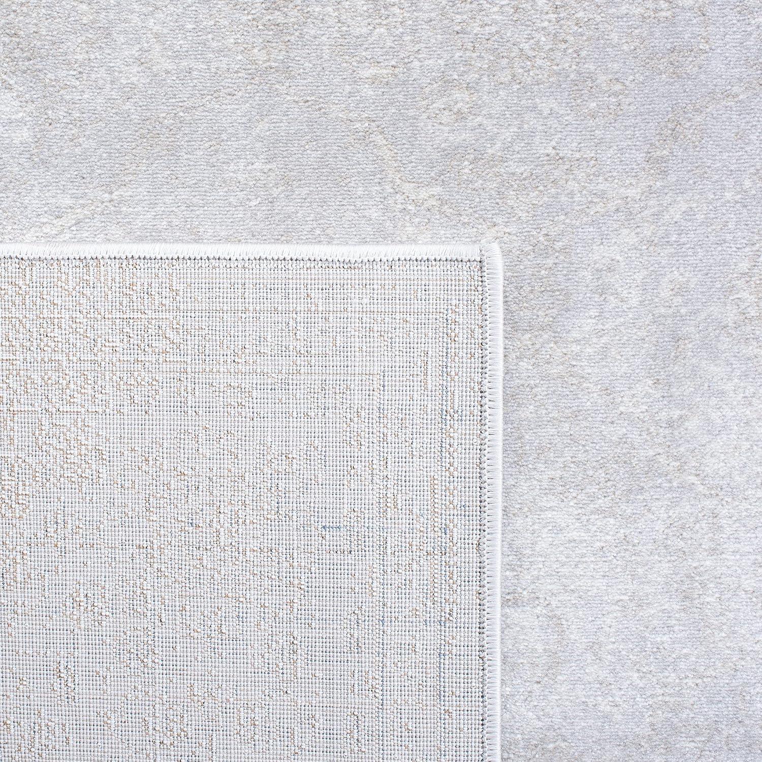 Carnegie CNG691 Power Loomed Area Rug - Light Grey/Grey - 6'7"x9'2" - Safavieh.