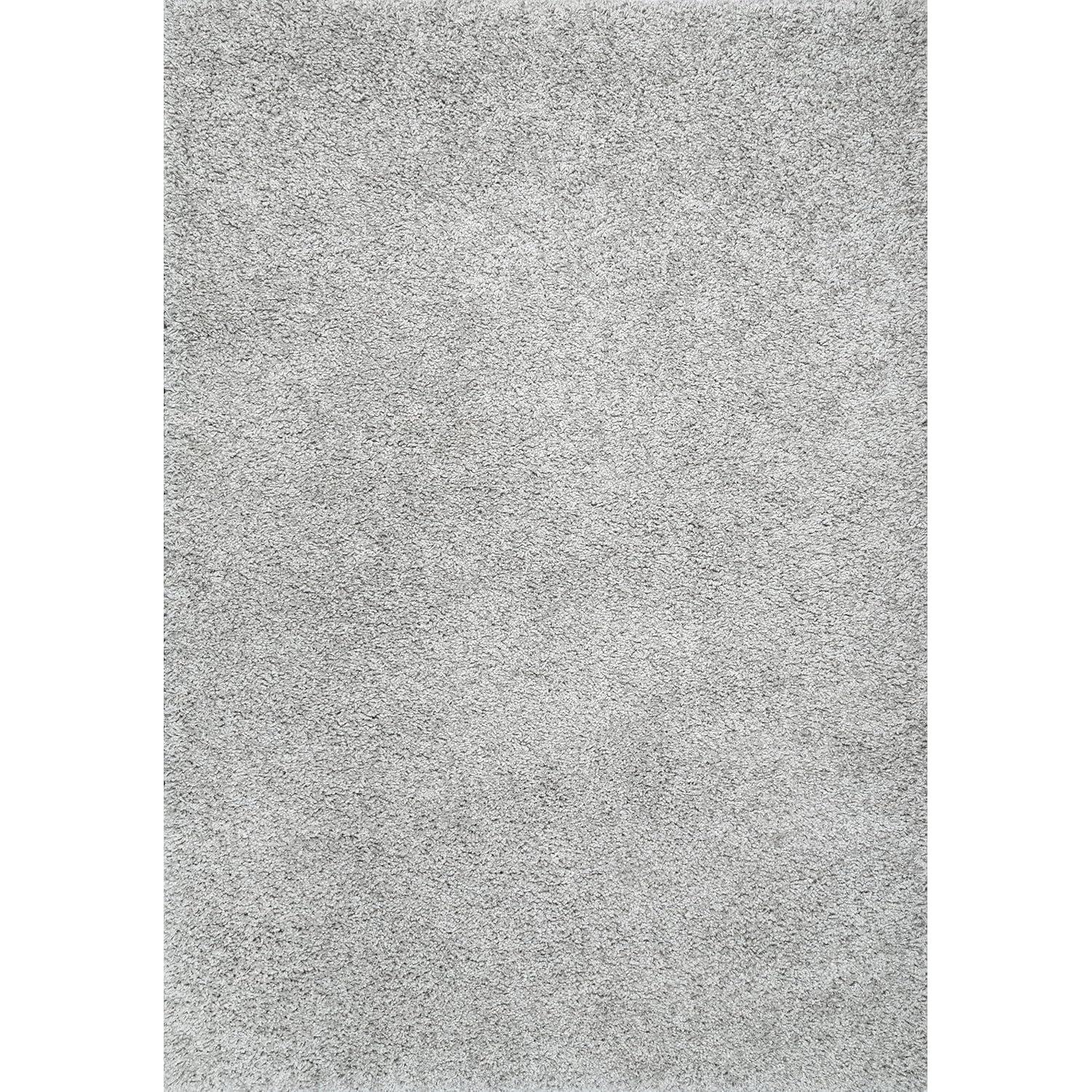 6'7"x9' Shag Area Rug Gray - nuLOOM