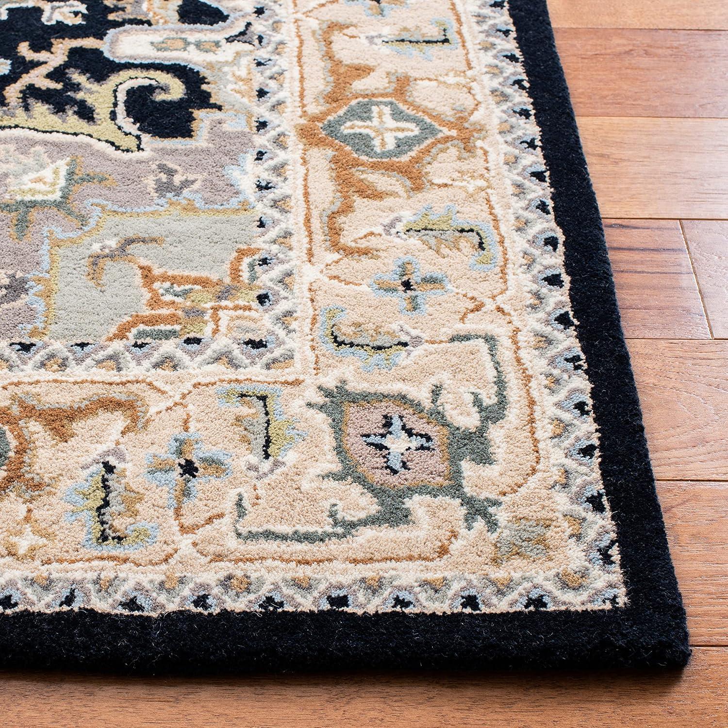 Heritage HG625 Handmade Area Rug - 6'x6' - Red - Safavieh